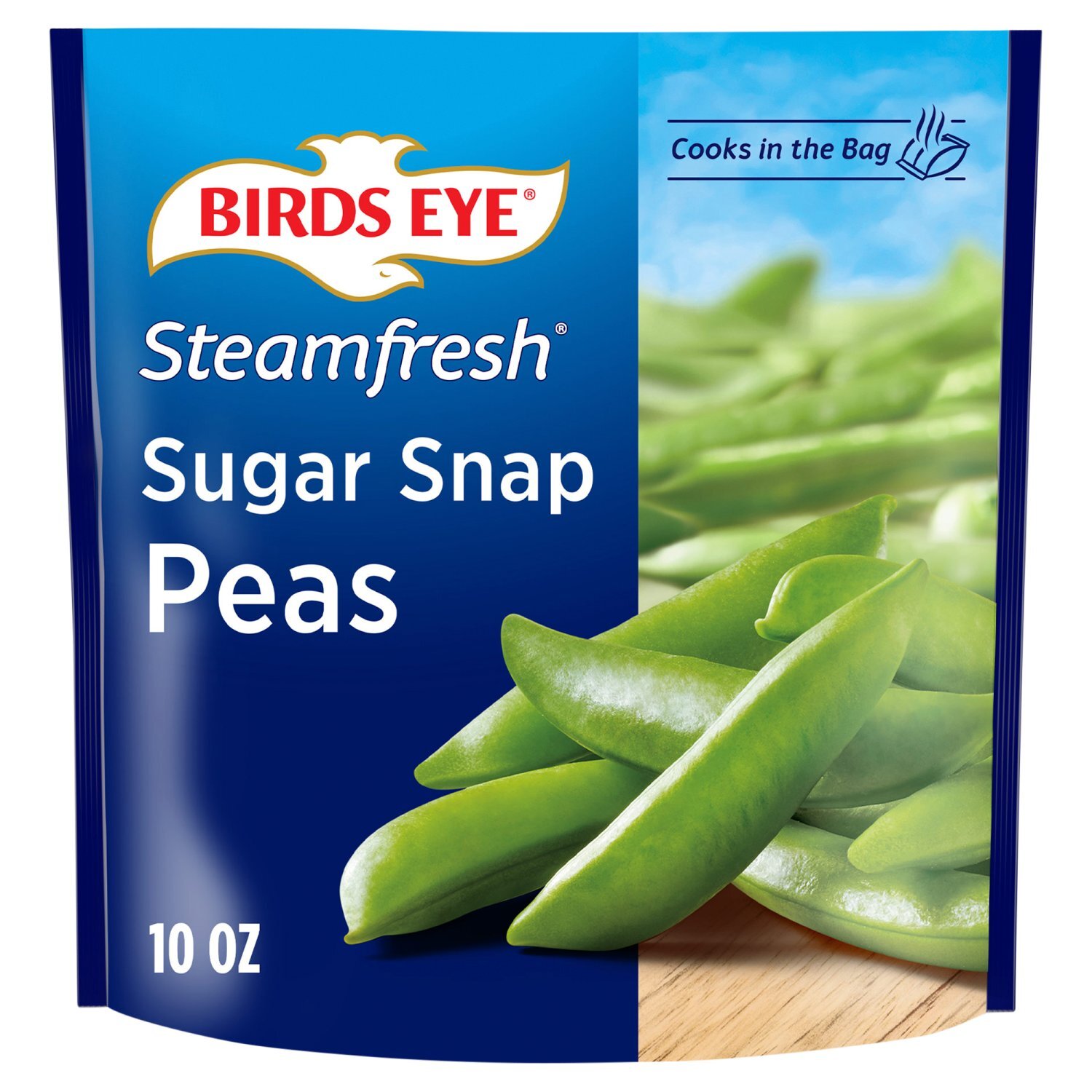 Birds Eye Steamfresh Sugar Snap Peas, 10 oz Image 1 of 11