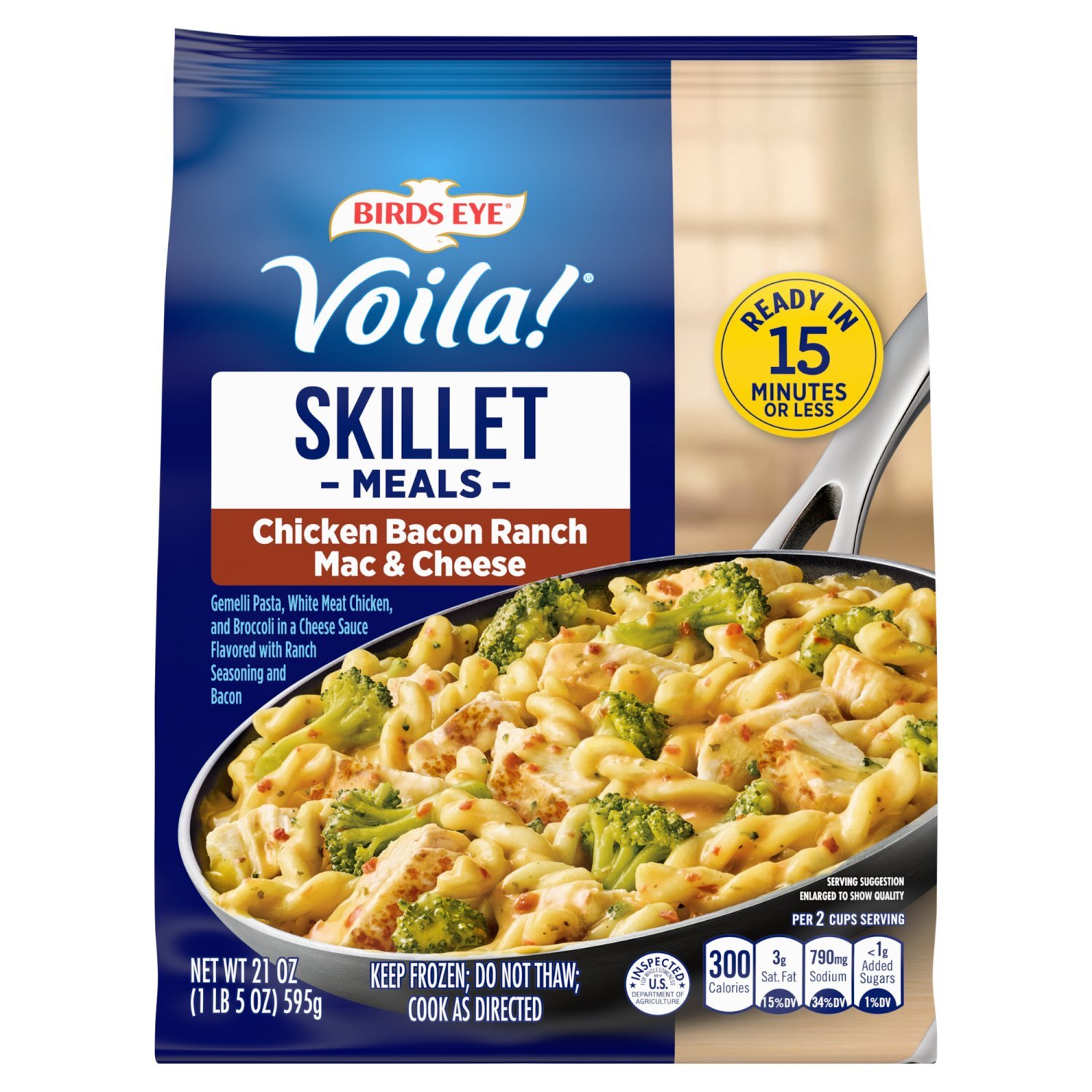 Birds Eye Voila! Chicken Bacon Ranch Mac & Cheese Skillet Meals