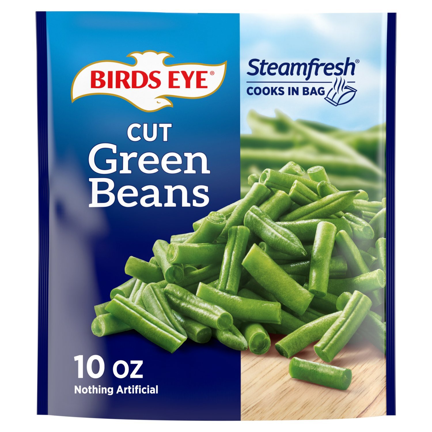 Birds Eye Steamfresh Cut Green Beans, 10 oz Image 1 of 11