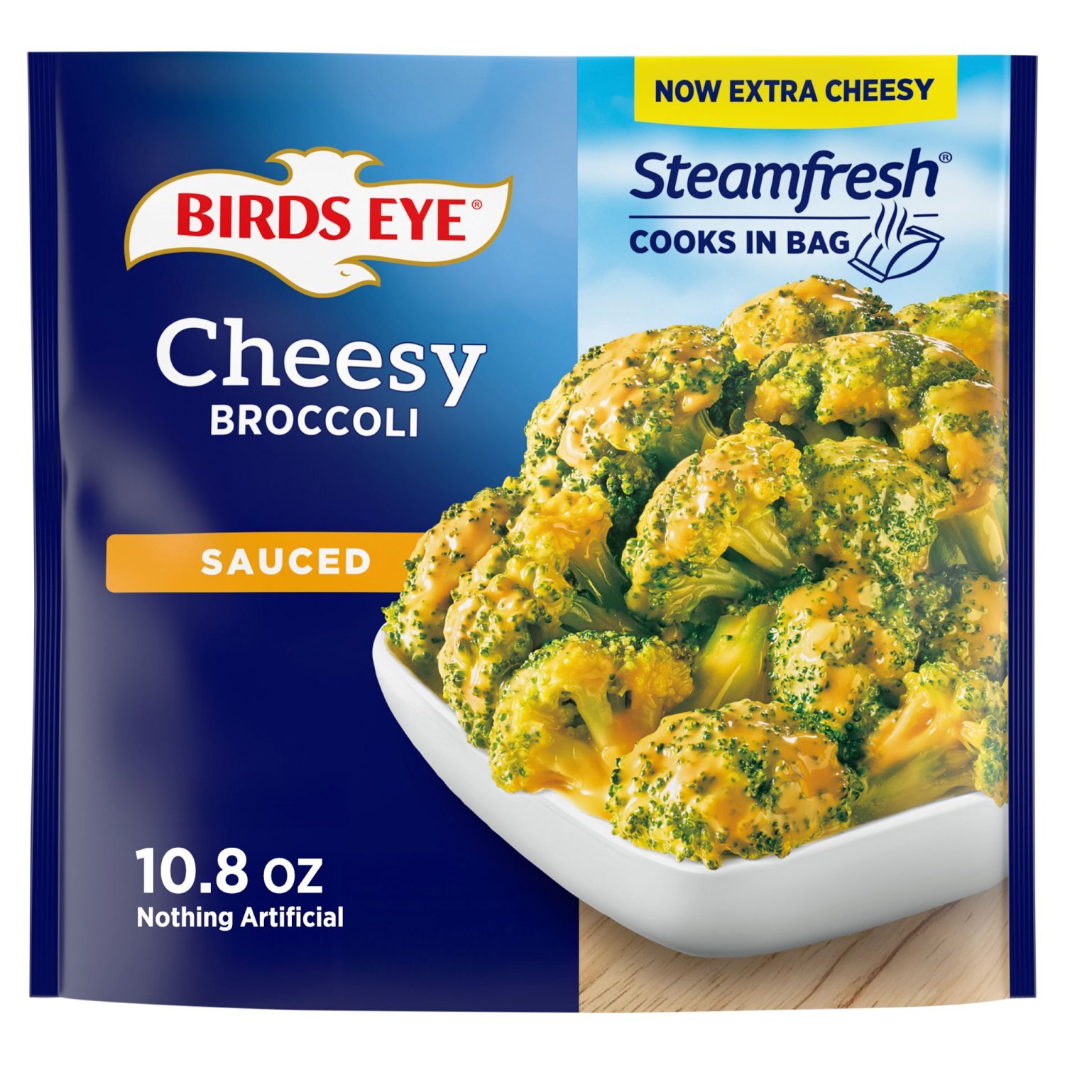 Birds Eye Steamfresh Sauced Cheesy Broccoli, 10.8 oz Image 1 of 11