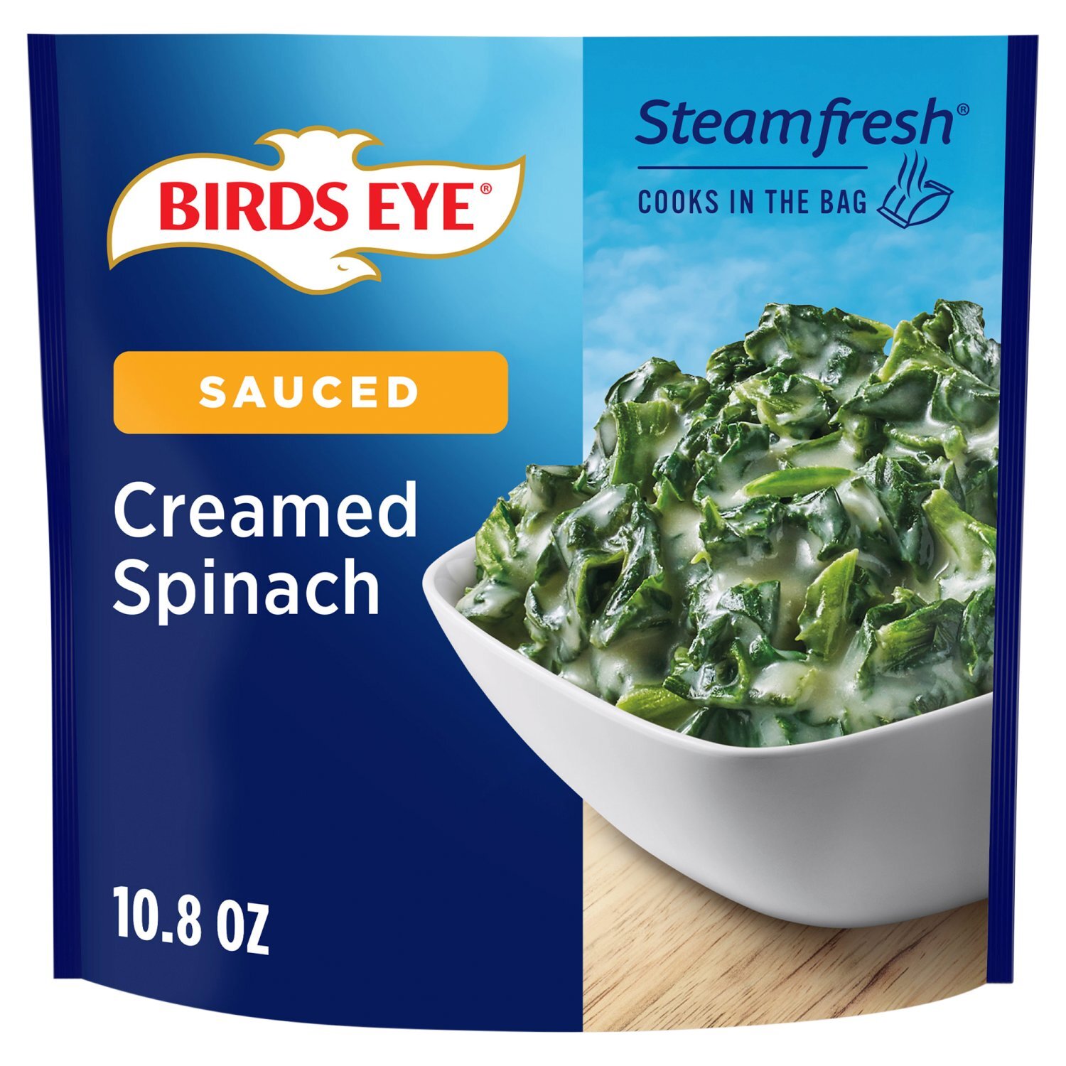 Birds Eye Steamfresh Sauced Creamed Spinach, 10.8 oz Image 1 of 11