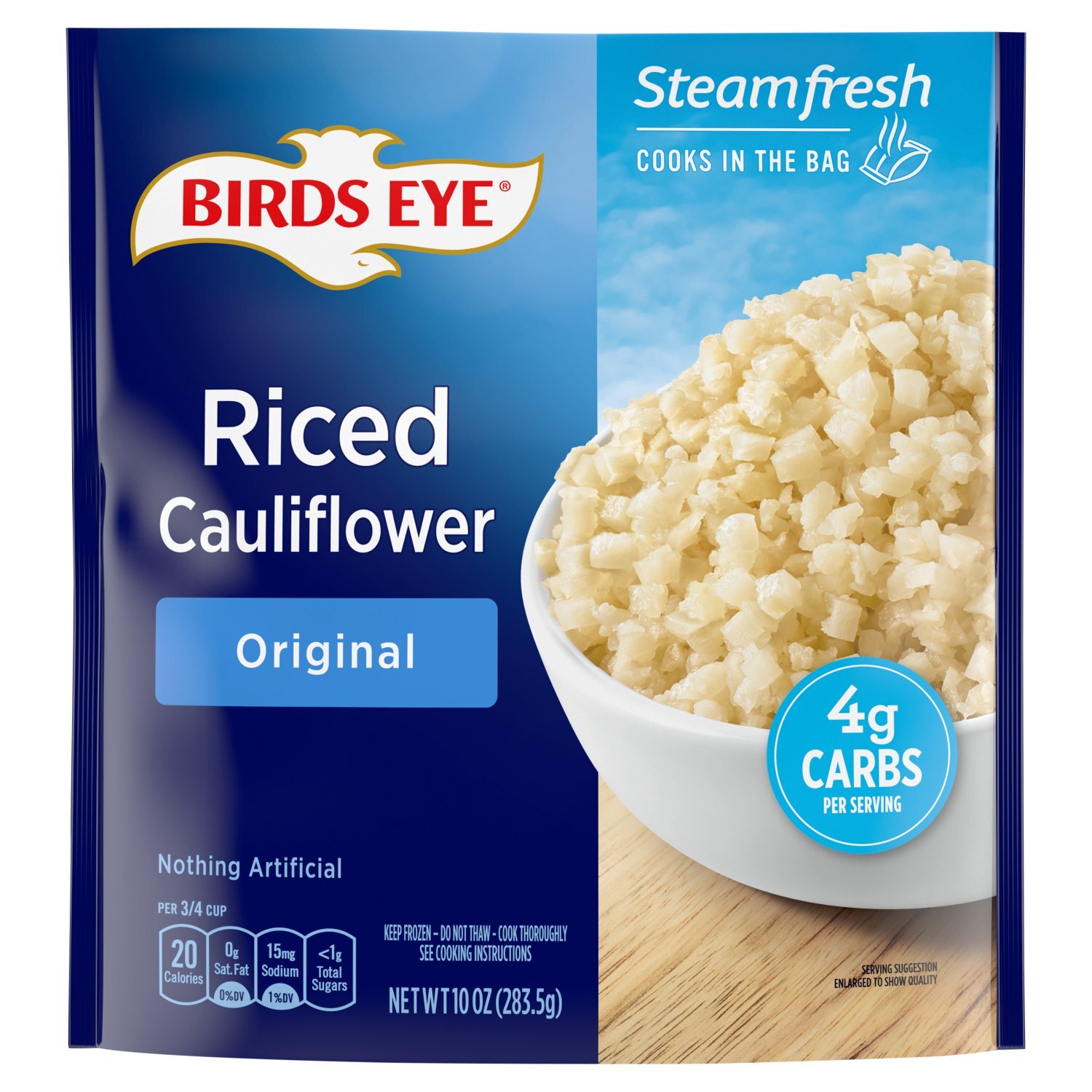 Birds Eye Steamfresh Original Riced Cauliflower, 10 oz Image 1 of 10