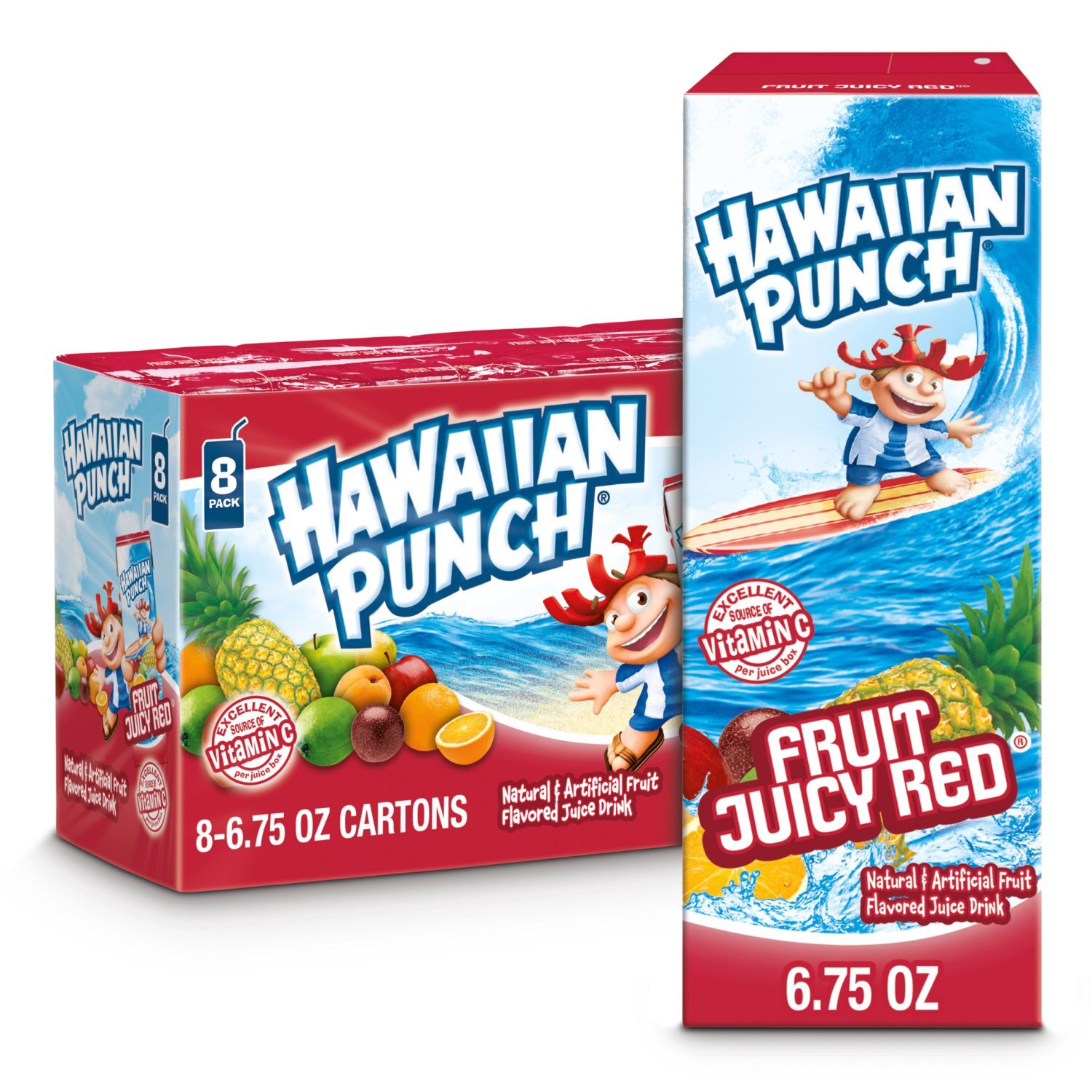 Juice=Juice バーイベ② Hawaiian Punch Fruit Juicy Red Juice Drink, 6.75 fl oz, 8 count