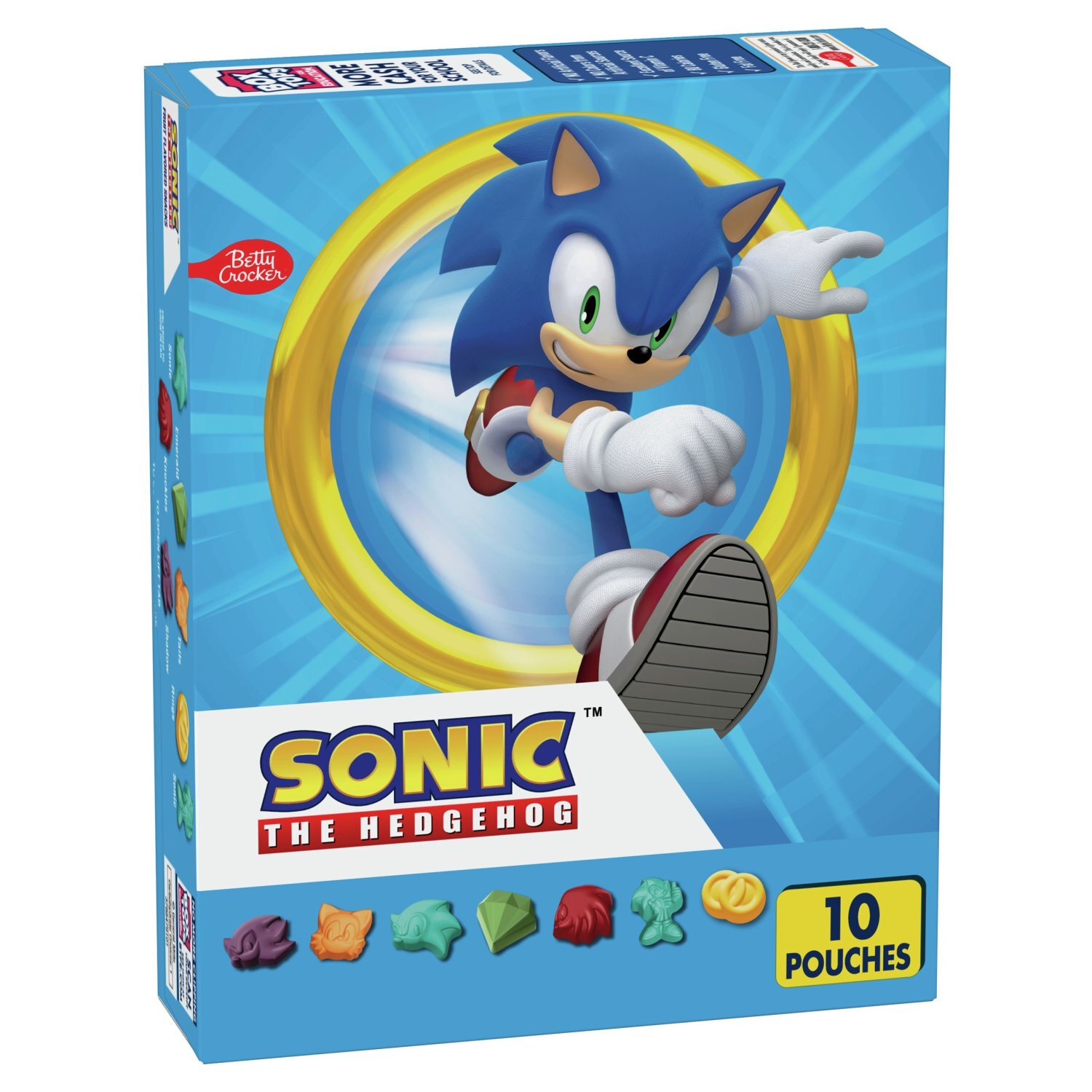 Betty Crocker Sonic the Hedgehog Assorted Fruit Flavored Snacks, 8