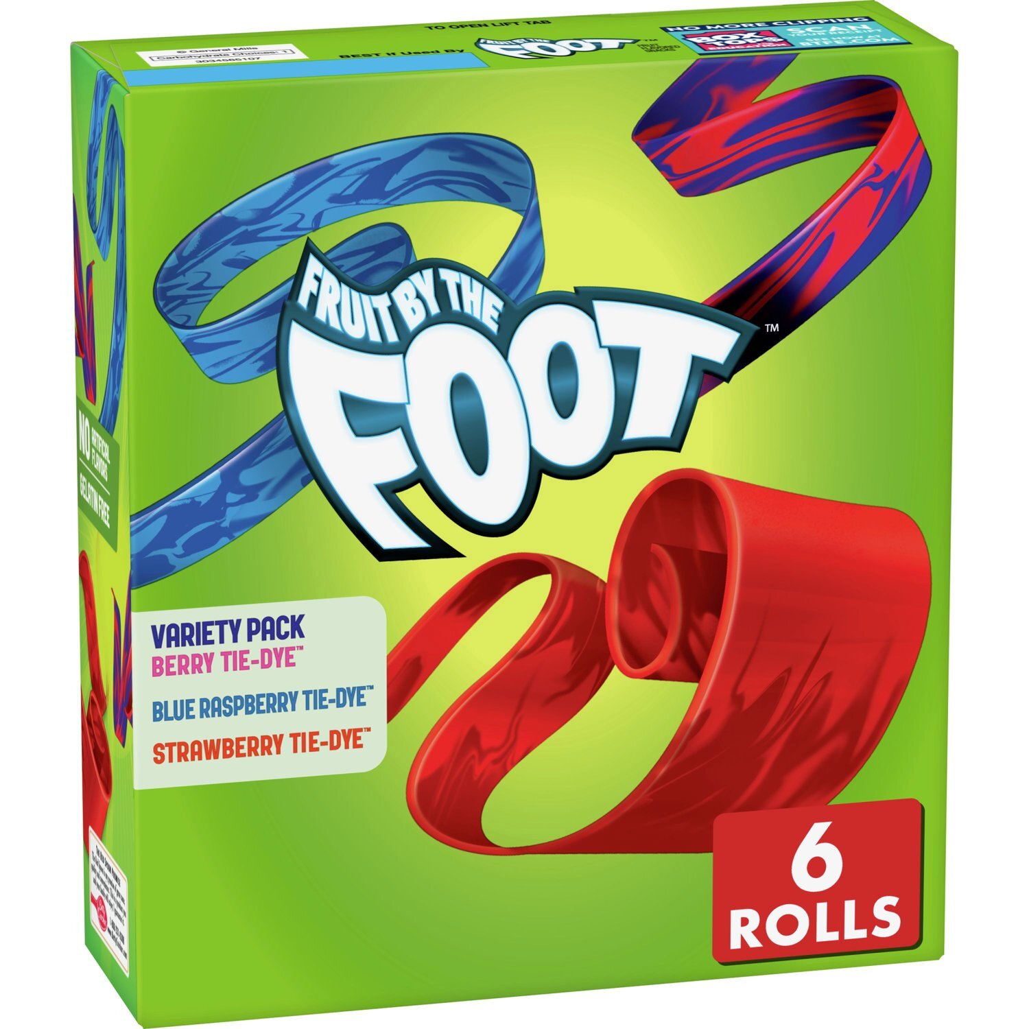 Fruit by the Foot Fruit Flavored Snacks Variety Pack, 0.75 oz, 6 count Image 1 of 9