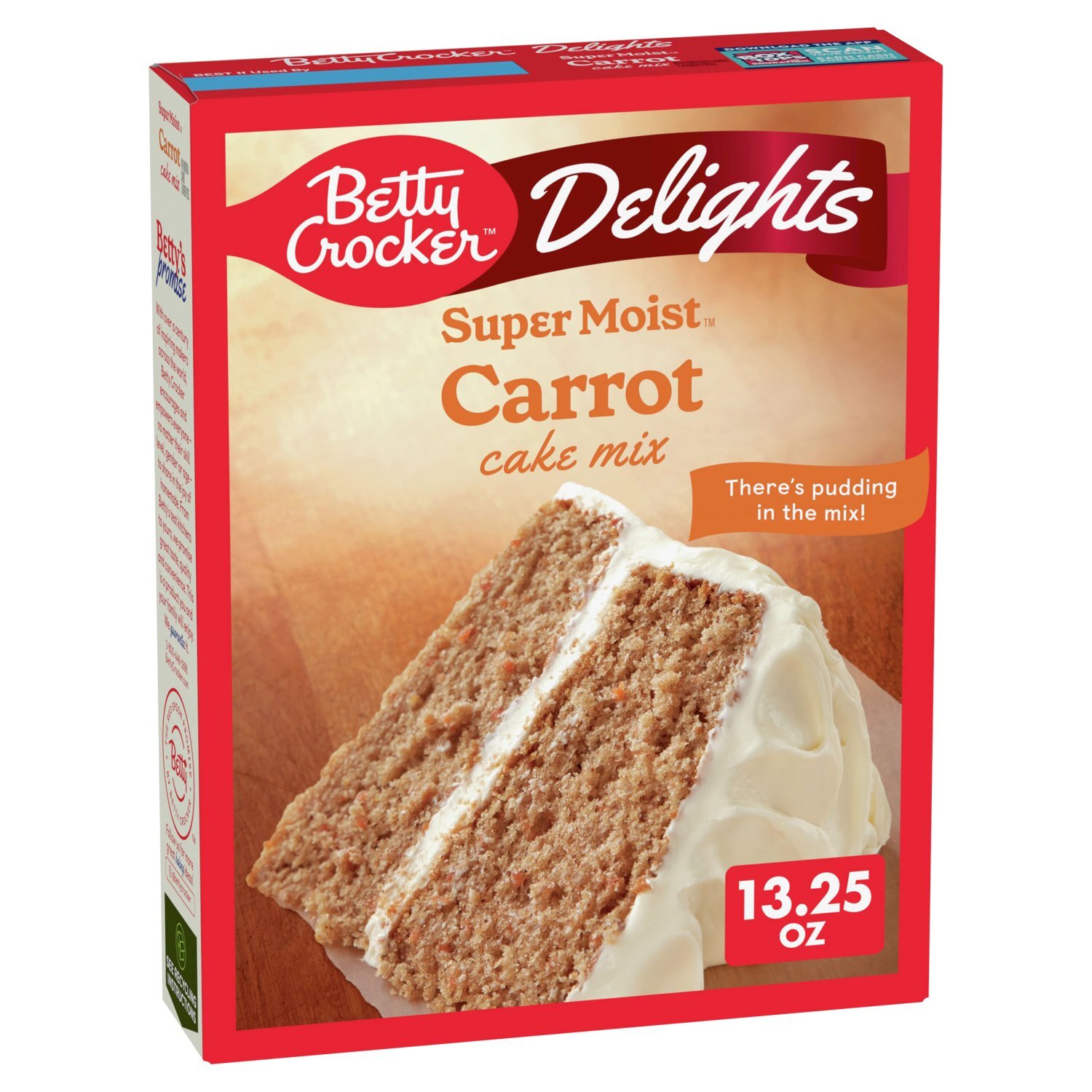 Betty Crocker Super Moist Delights Carrot Cake Mix, 13.25 oz - The