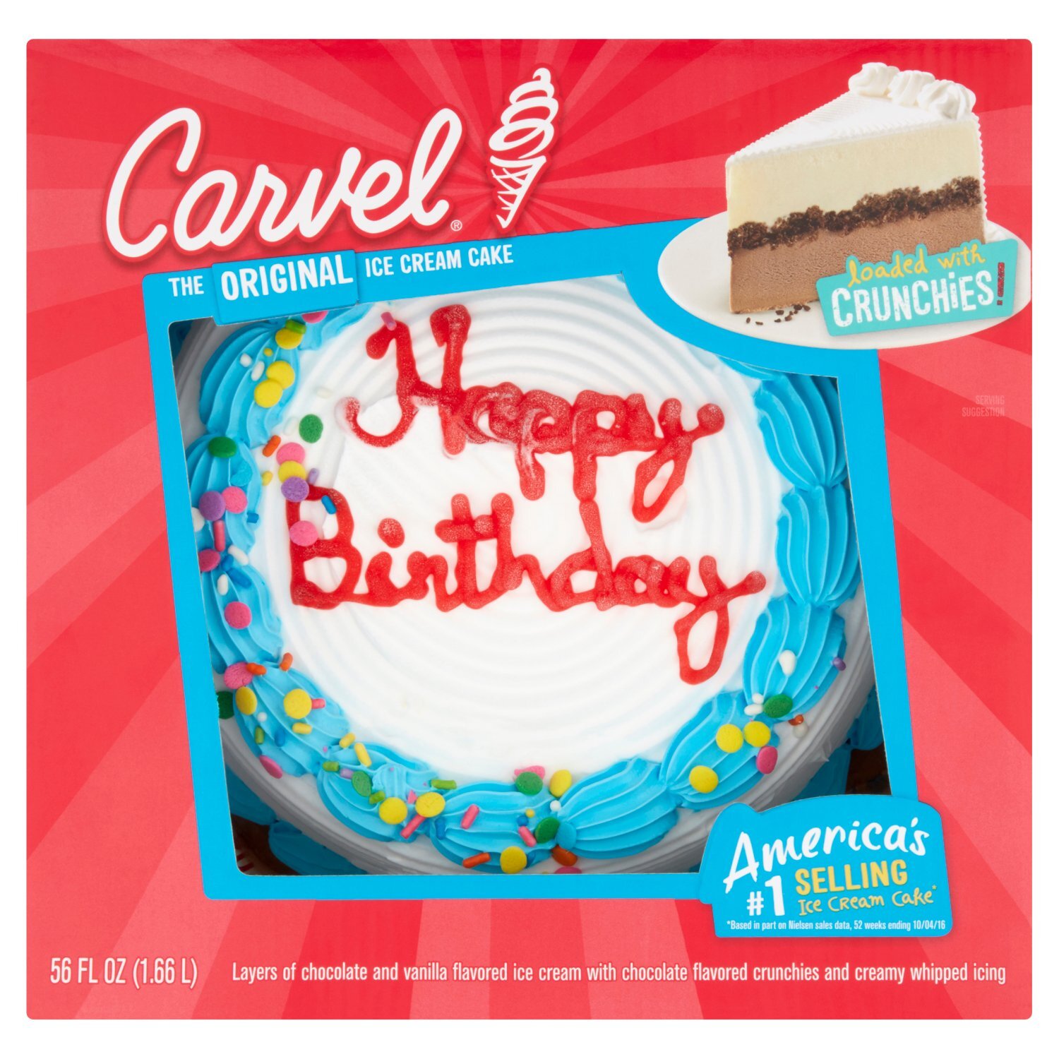 Carvel The Original Ice Cream Cake, 56 fl oz Image 1 of 5