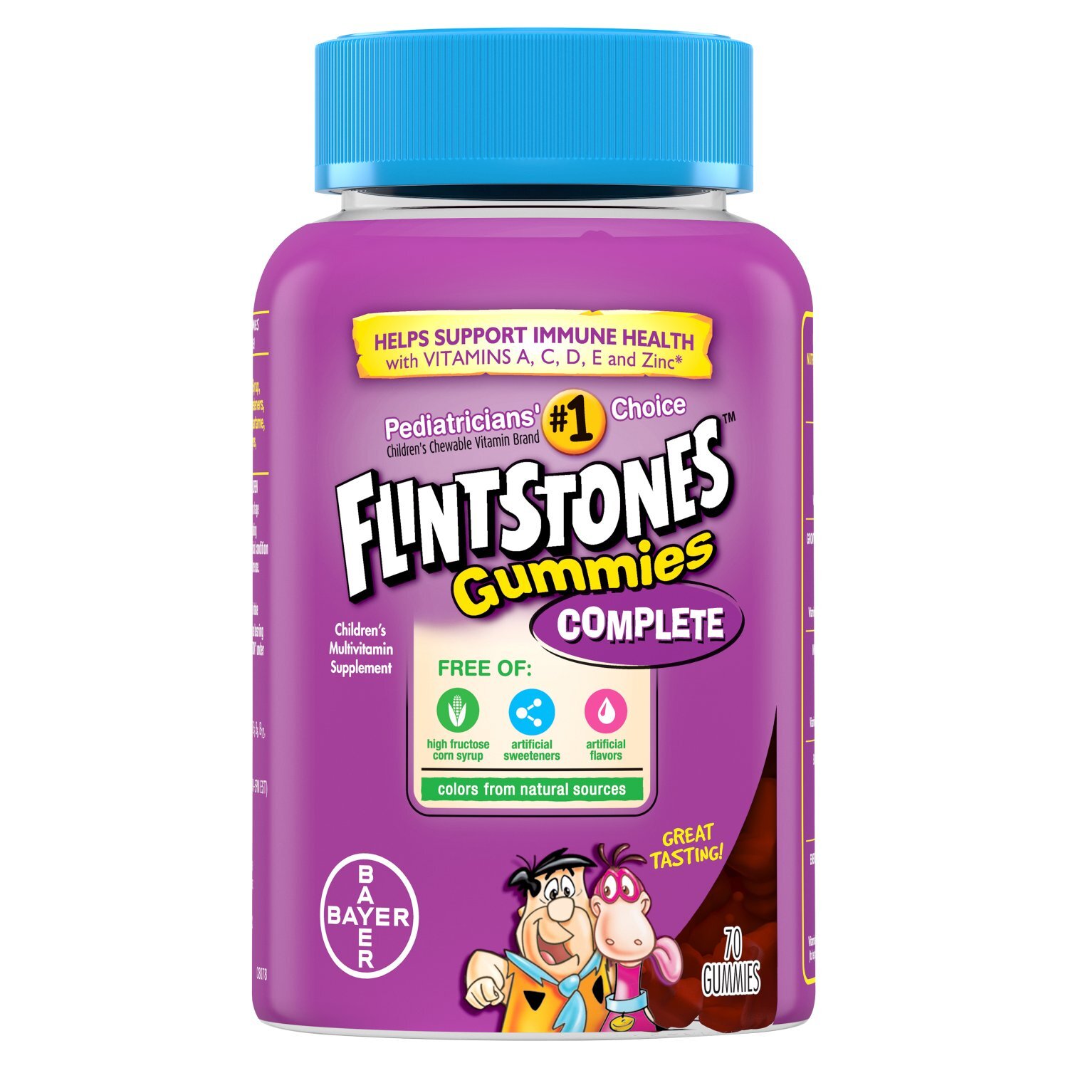 Flintstones Complete Gummies Children's Multivitamin Supplement, 70 count Image 1 of 7