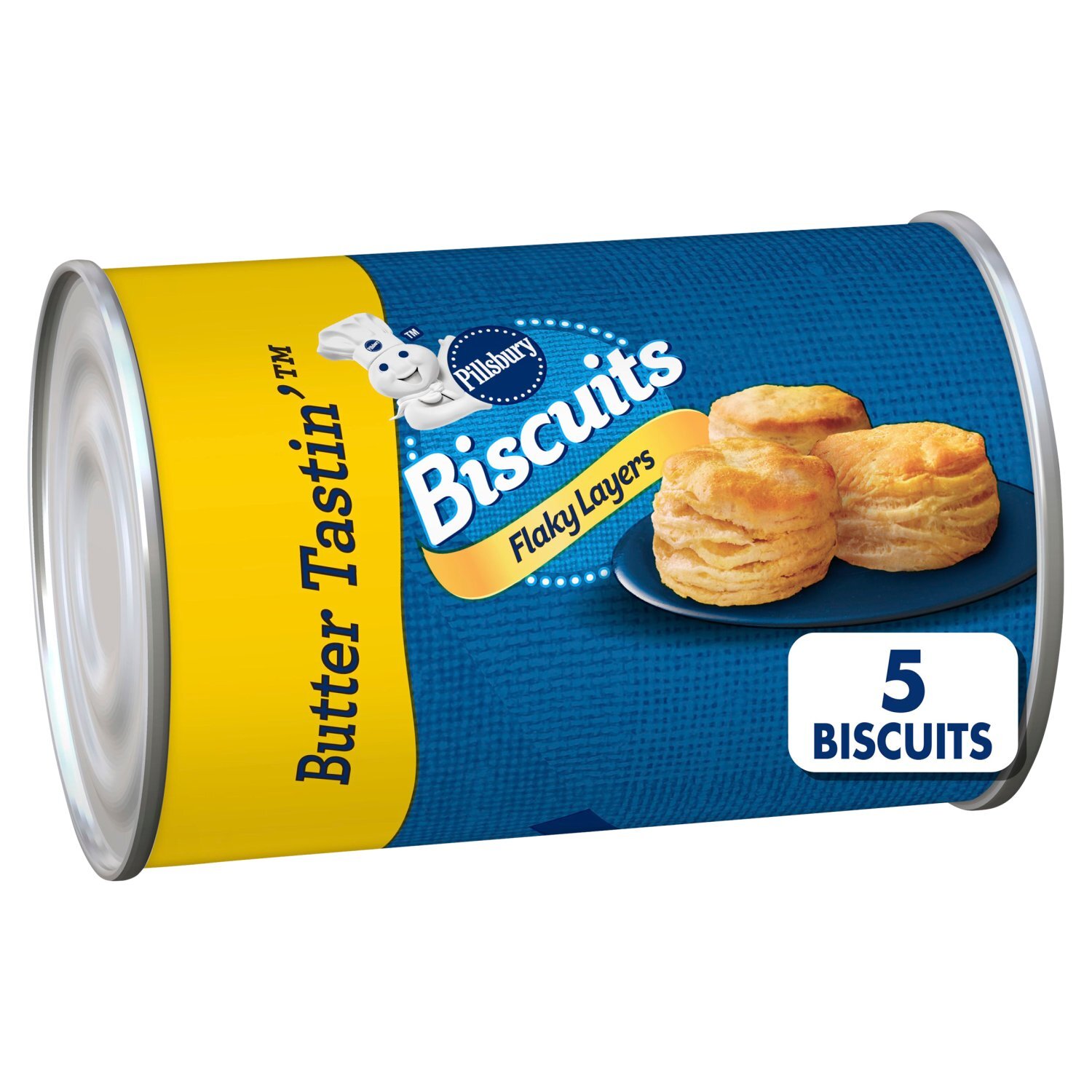 Pillsbury Flaky Layers Butter Tastin', 5 count, 6 oz Image 1 of 9