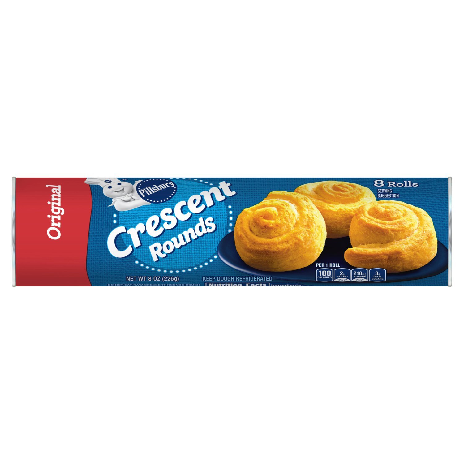 Pillsbury Original Crescent Rounds Rolls, 8 count, 8 oz Image 1 of 9