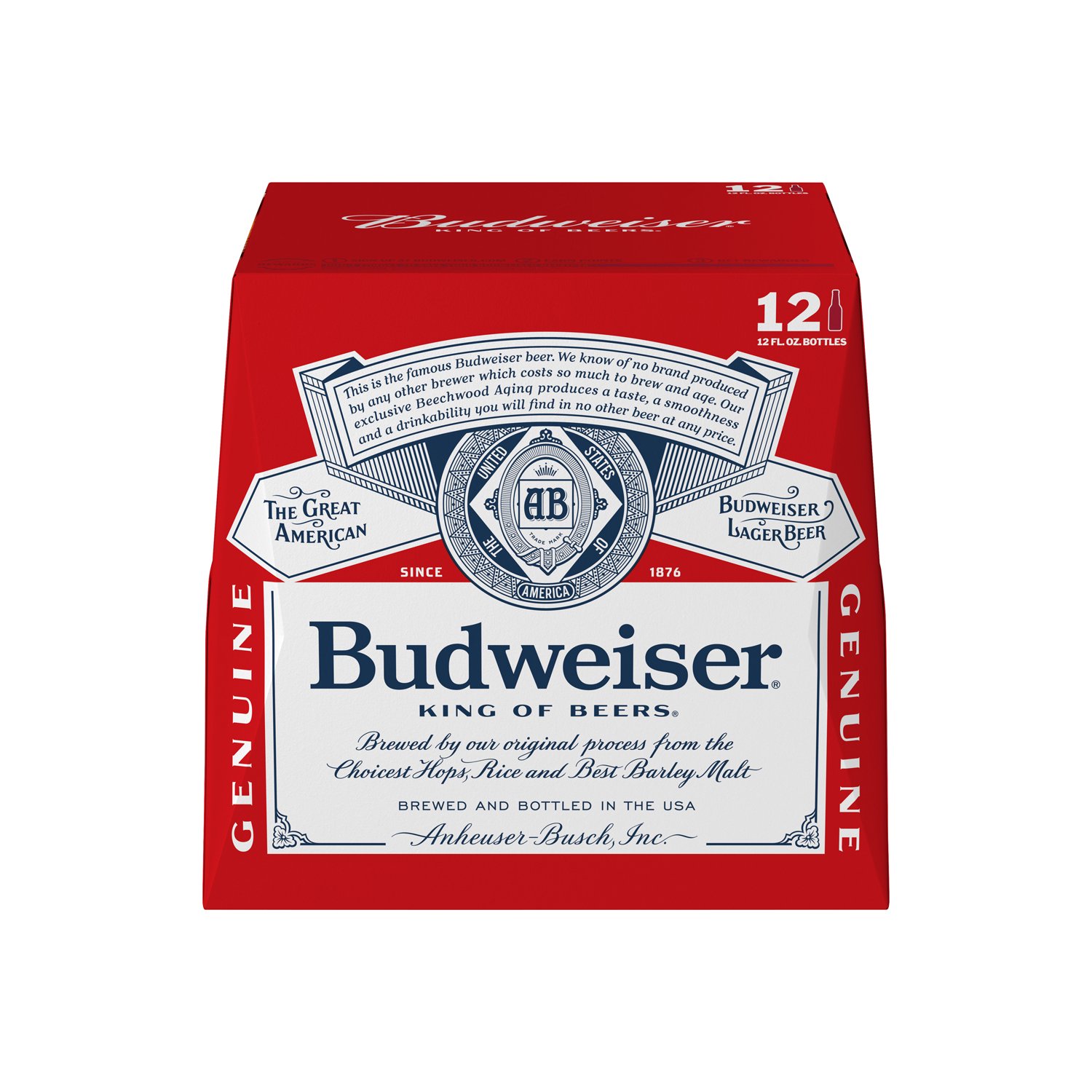 Budweiser Beer - 12 Pack Bottles, 144 fl oz - Price Rite