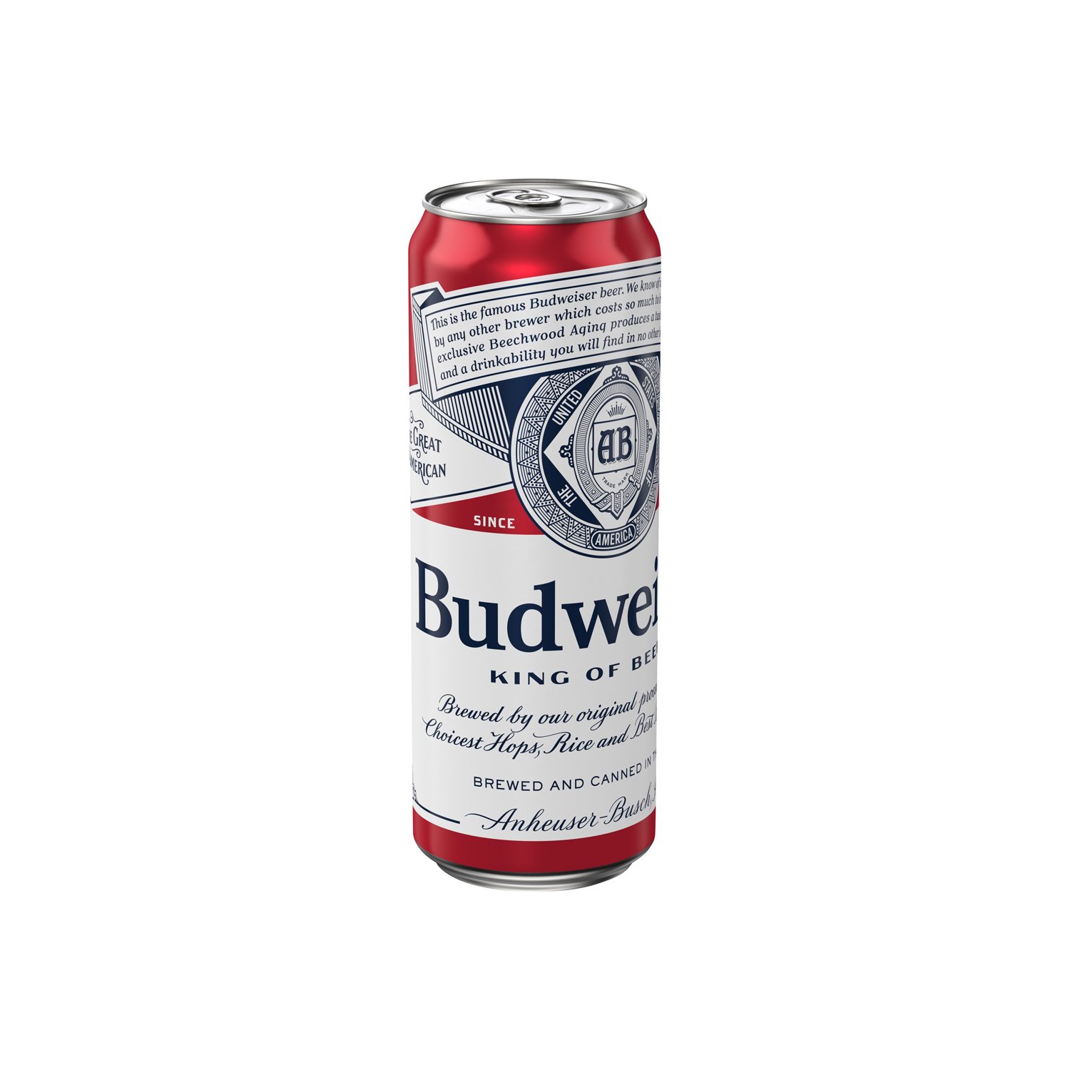 Budweiser Beer - Single Can, 25 fl oz - Price Rite