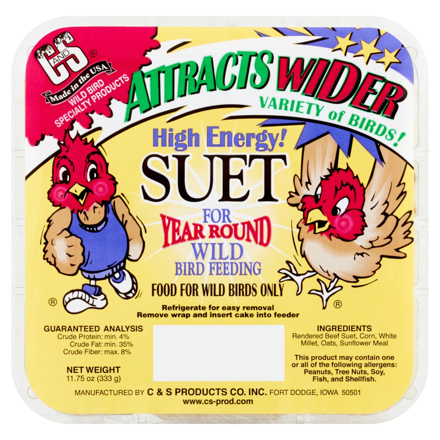 C&S Suet Bird Food, 11.75 oz Image 1 of 4