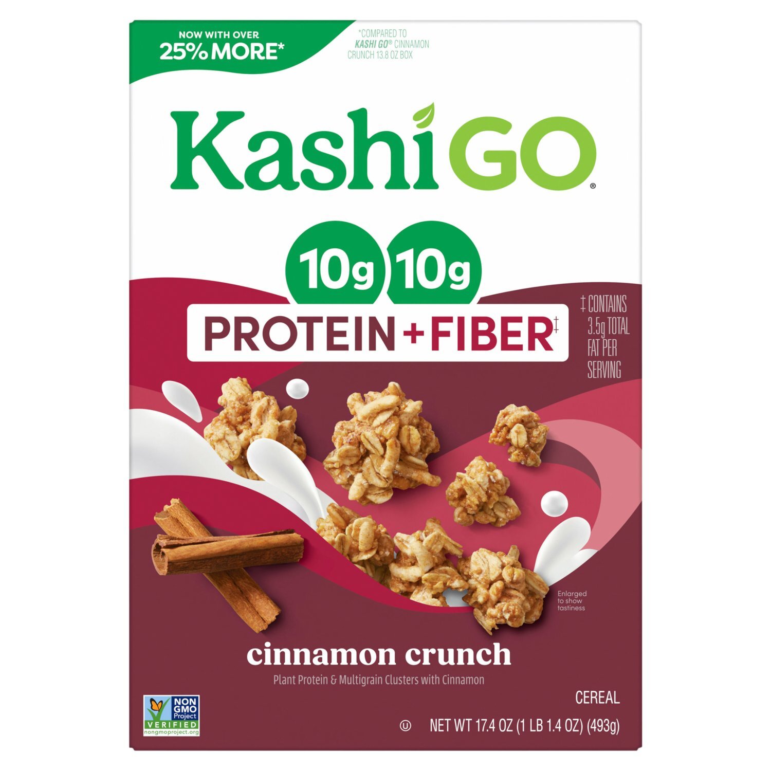 Kashi Go Cinnamon Crunch Cereal, 17.4 oz - Fairway