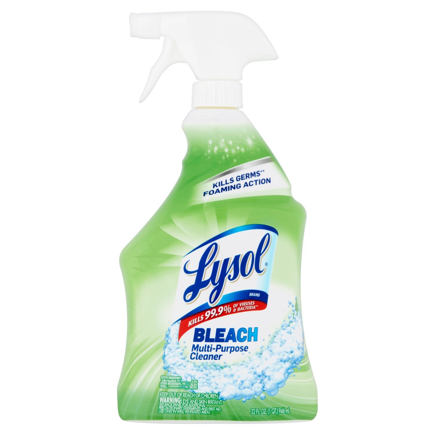Lysol Bleach Multi-Purpose Cleaner, 32 fl oz Image 1 of 5