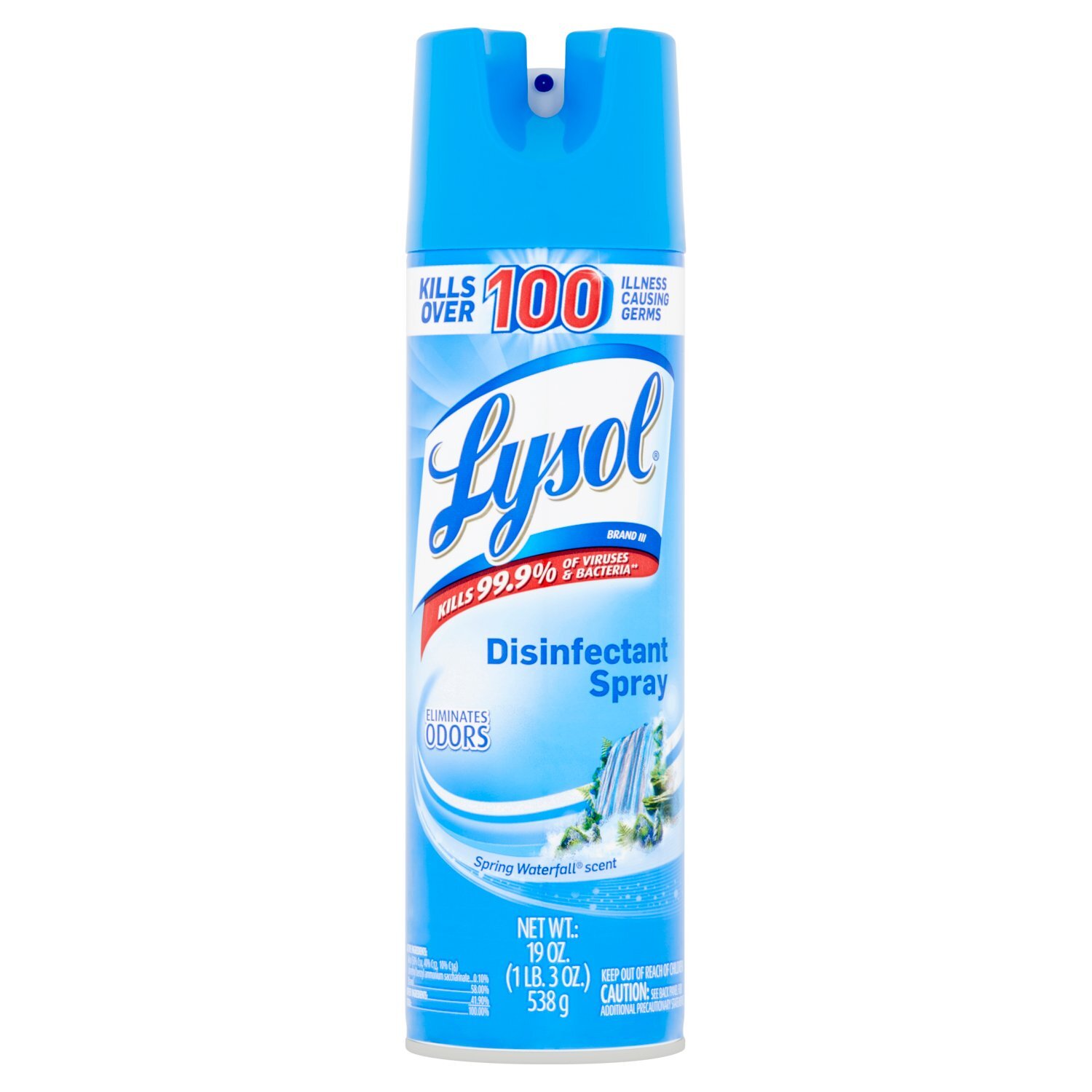 Lysol Spring Waterfall Scent Disinfectant Spray, 19 oz Image 1 of 5