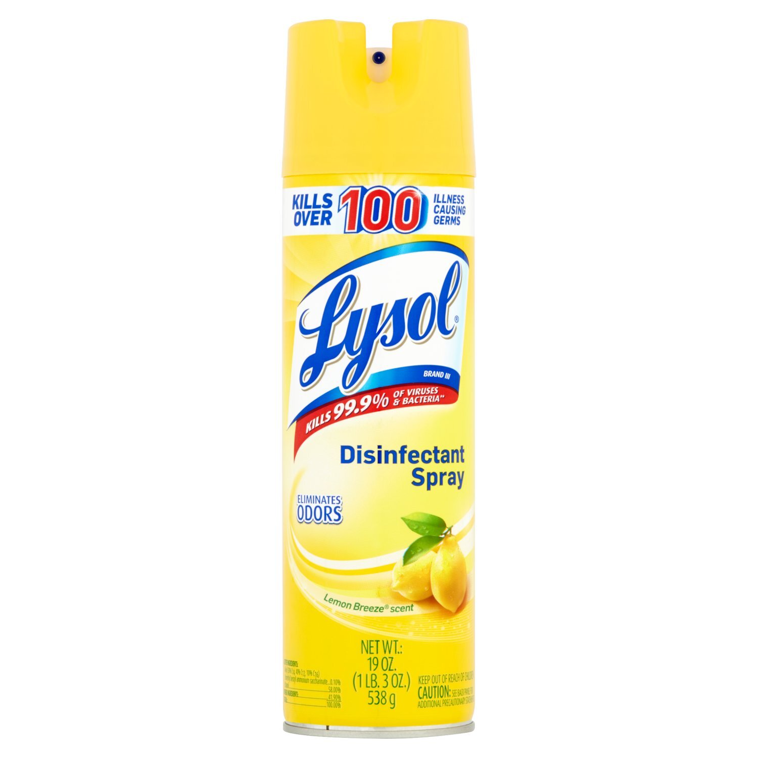 レモンページ Lysol Lemon Breeze Scent Disinfectant Spray, 19 oz - Price Rite