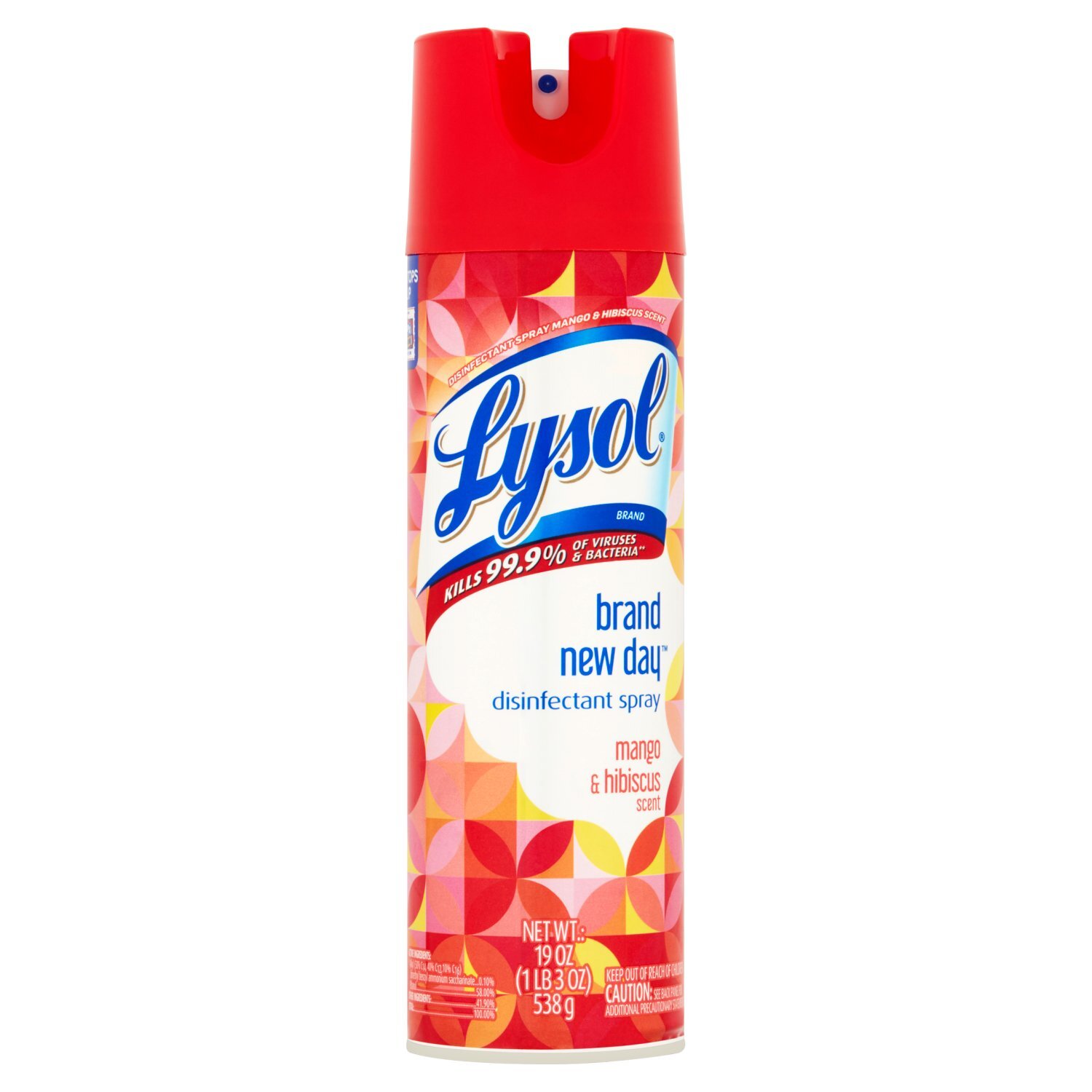 Lysol Brand New Day Mango & Hibiscus Scent Disinfectant Spray, 19