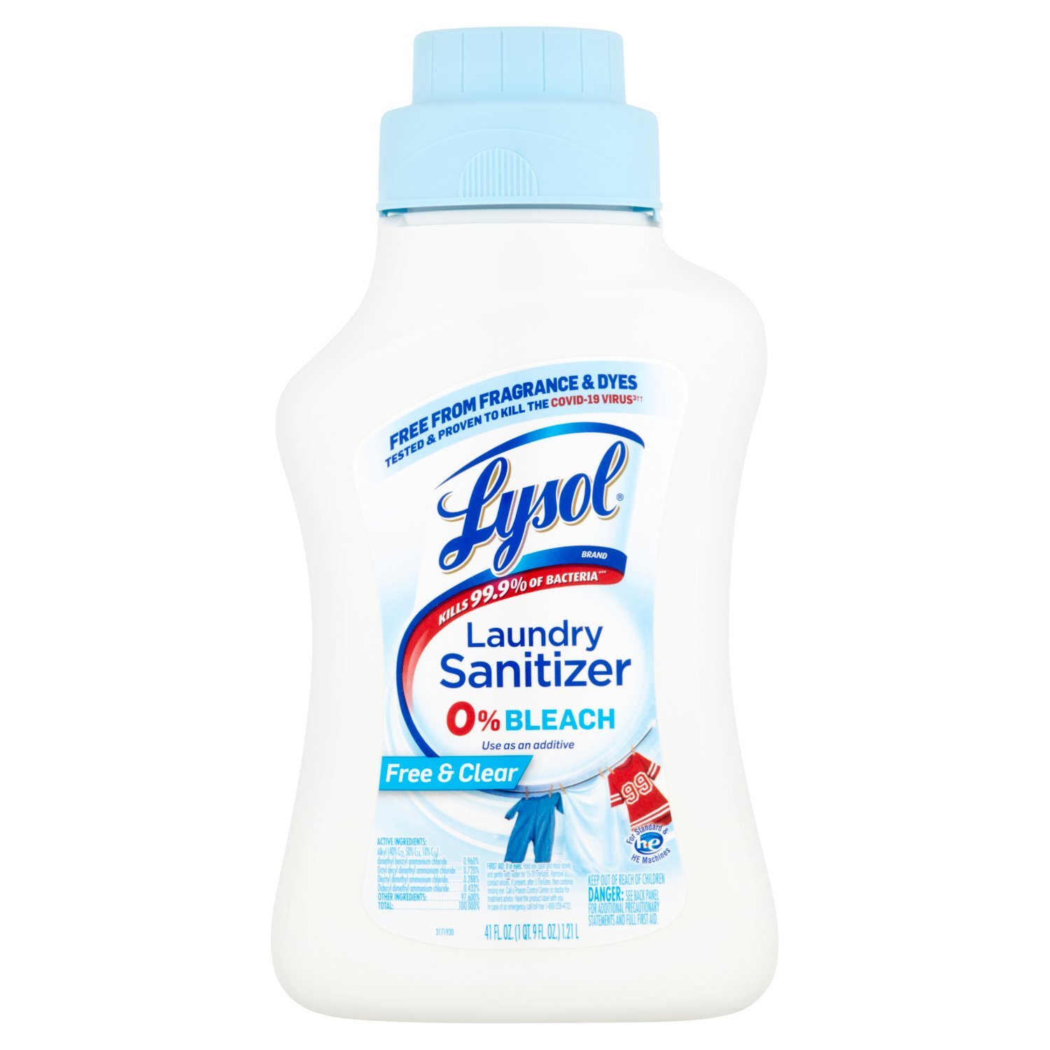 Lysol Free & Clear Laundry Sanitizer, 41 fl oz Image 1 of 5