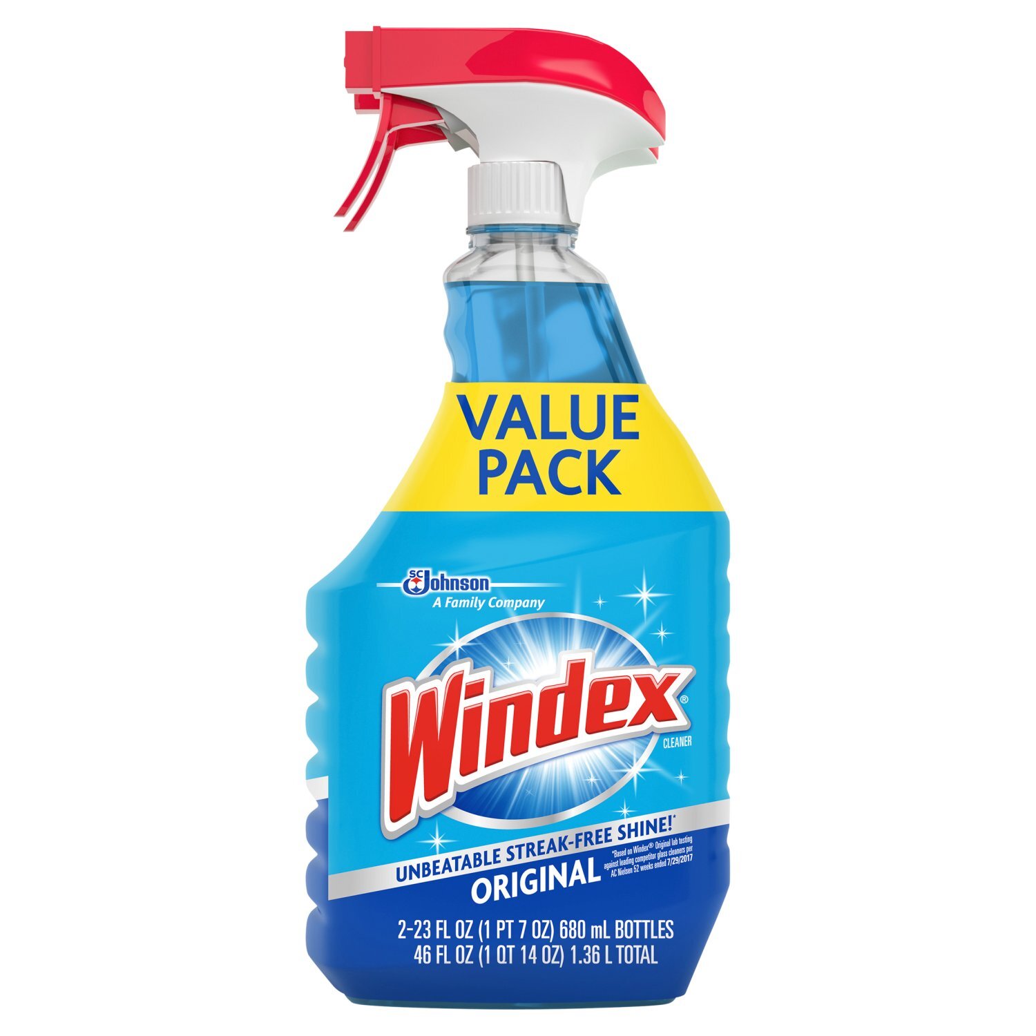 Windex Original Cleaner Value Pack, 23 fl oz, 2 count Image 1 of 12