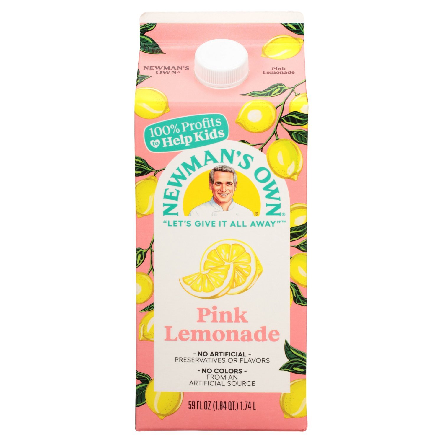 Newman's Own Pink Lemonade, 59 fl oz Image 1 of 7