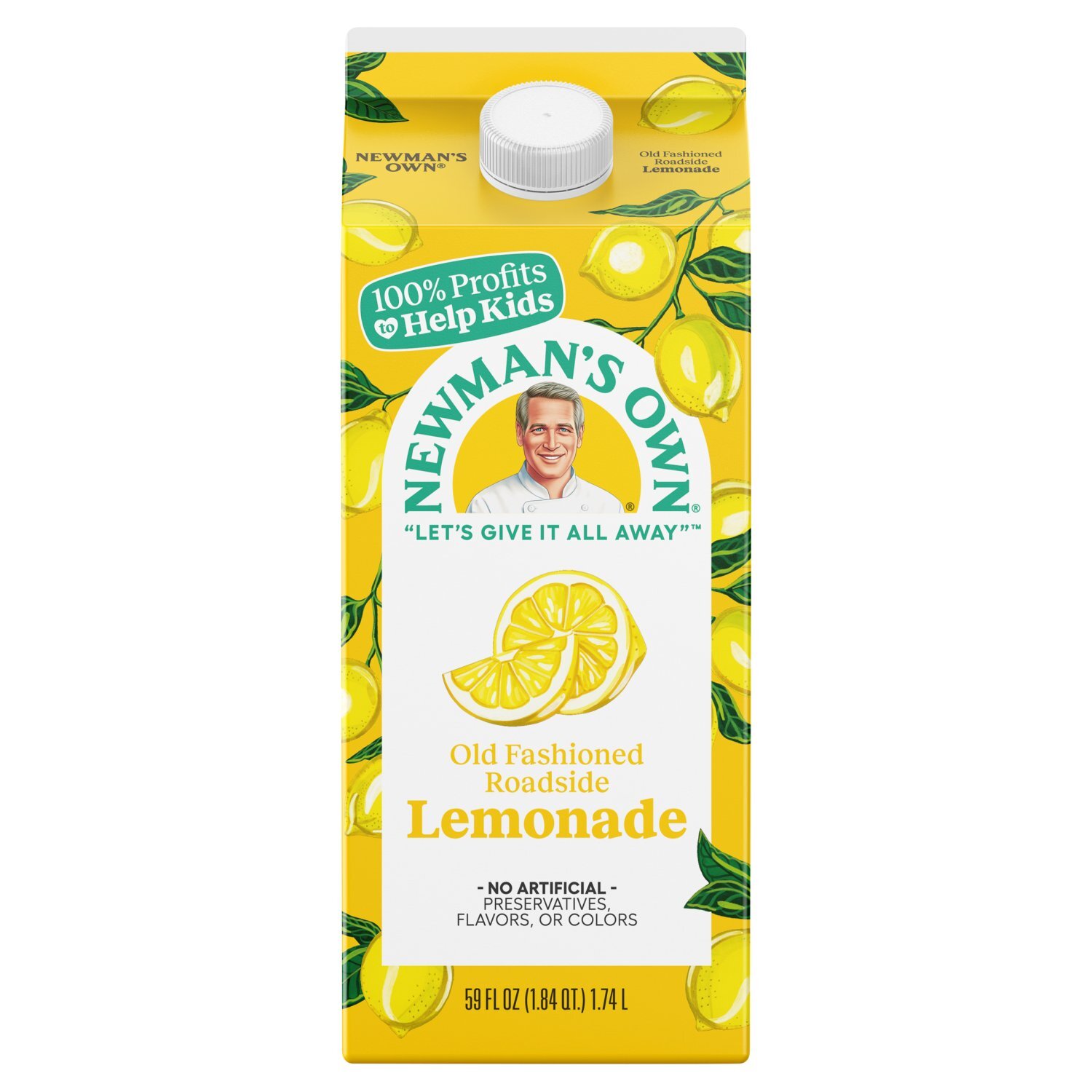 Newman's Own Old Fashioned Roadside Lemonade, 59 fl oz Image 1 of 8
