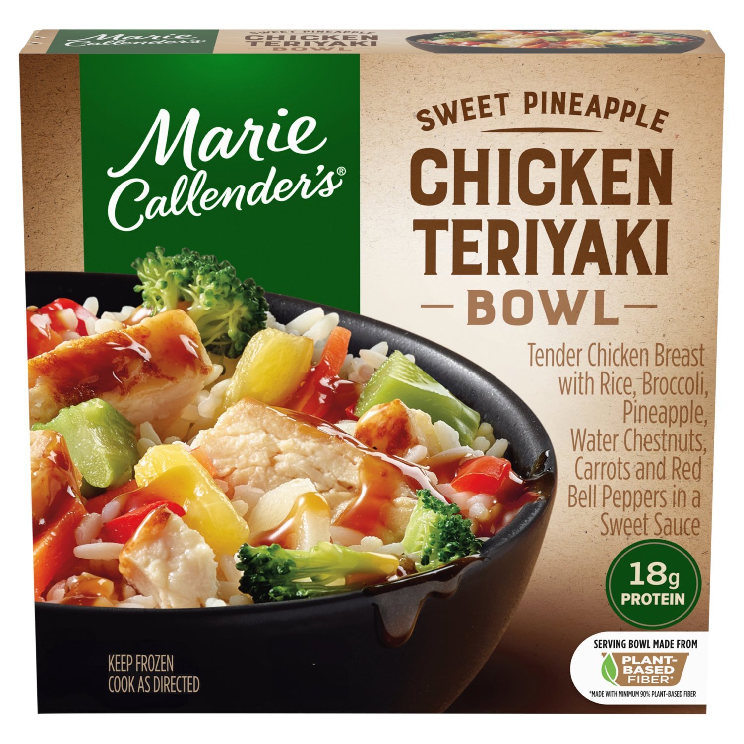 Marie Callender's Sweet Pineapple Chicken Teriyaki Bowl, 12.3 oz Image 1 of 11