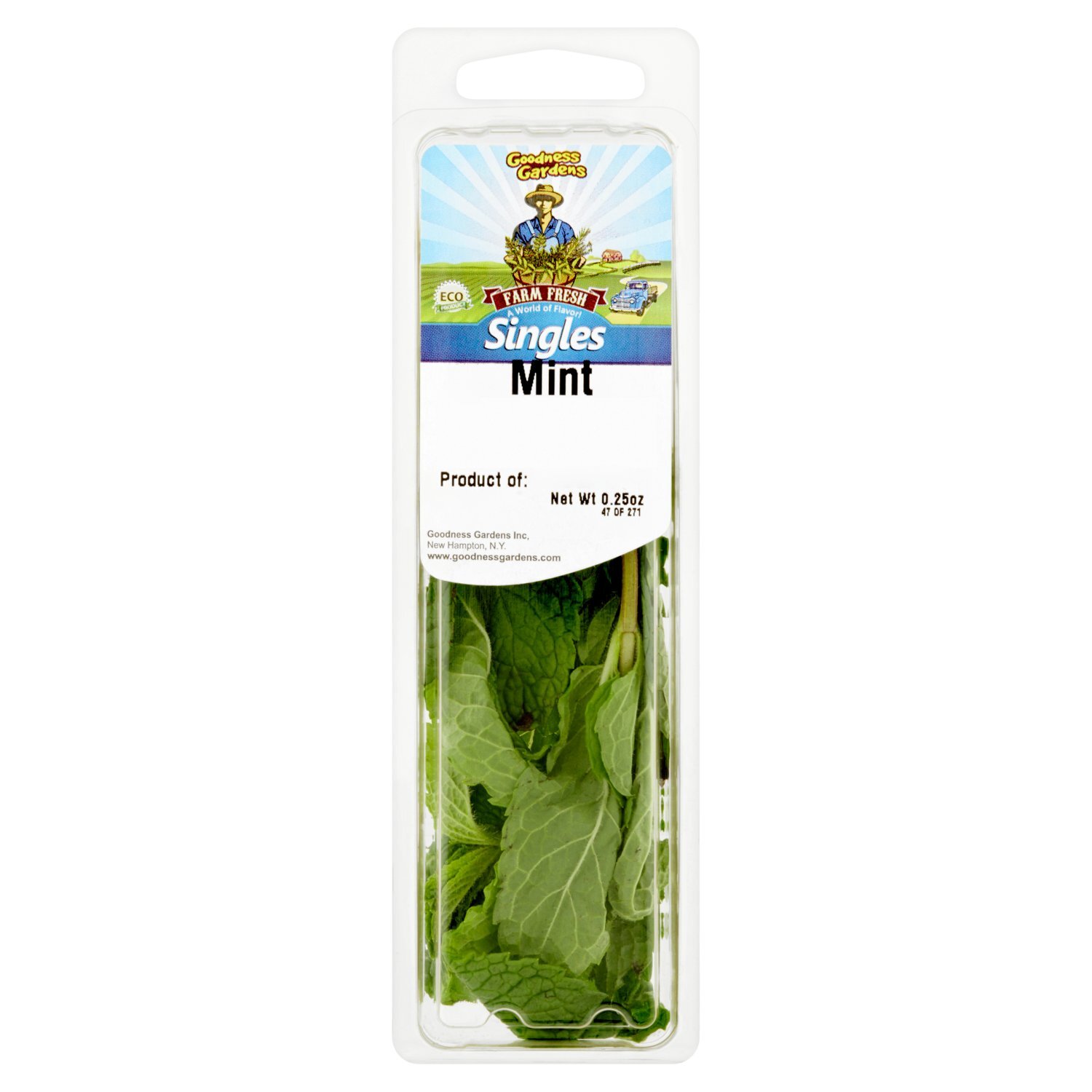 Goodness Gardens Farm Fresh Singles Mint, 0.25 oz - The Fresh Grocer