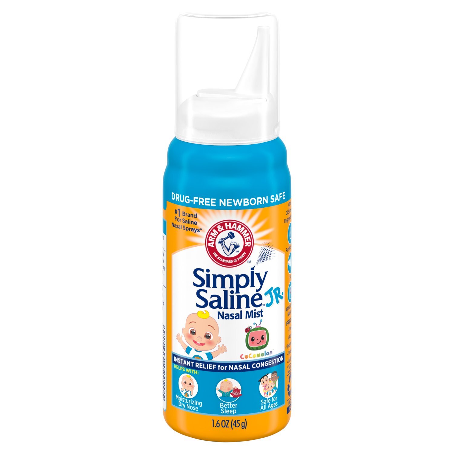 Arm & Hammer Simply Saline Jr. Instant Relief Nasal Mist, 1.6 oz Image 1 of 6