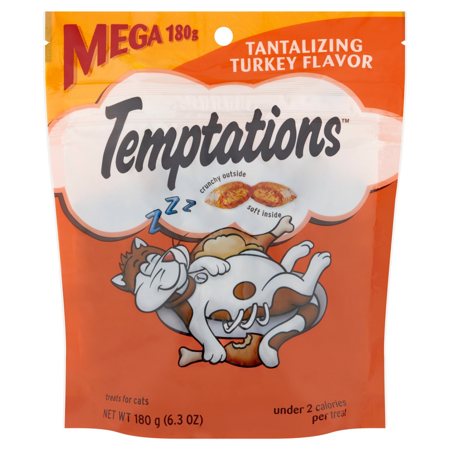 Temptations Tantalizing Turkey Flavor Treats for Cats, 6.3 oz Image 1 of 5