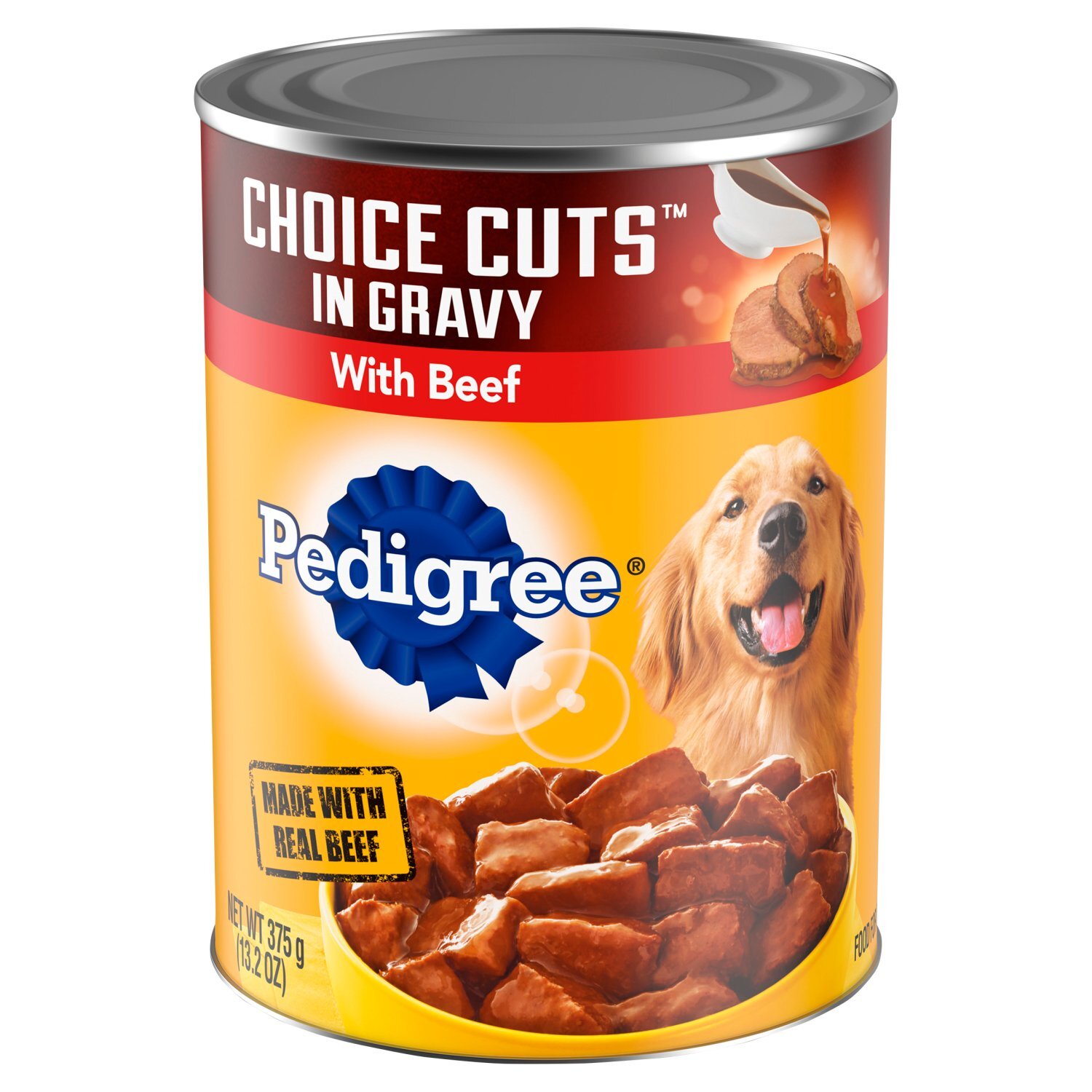 PEDIGREE CHOICE CUTS IN GRAVY Adult Canned Soft Wet Dog Food, with Beef, (12) 13.2 oz. Cans Image 1 of 10