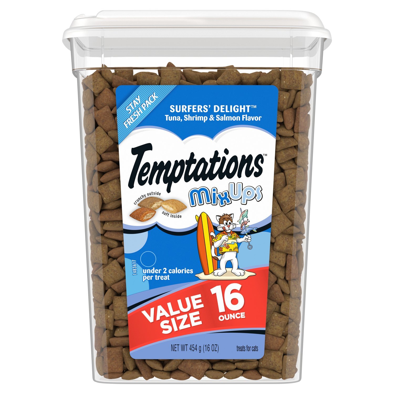 Temptations Mixups Surfers' Delight Treats for Cats Value Size, 16 oz Image 1 of 6