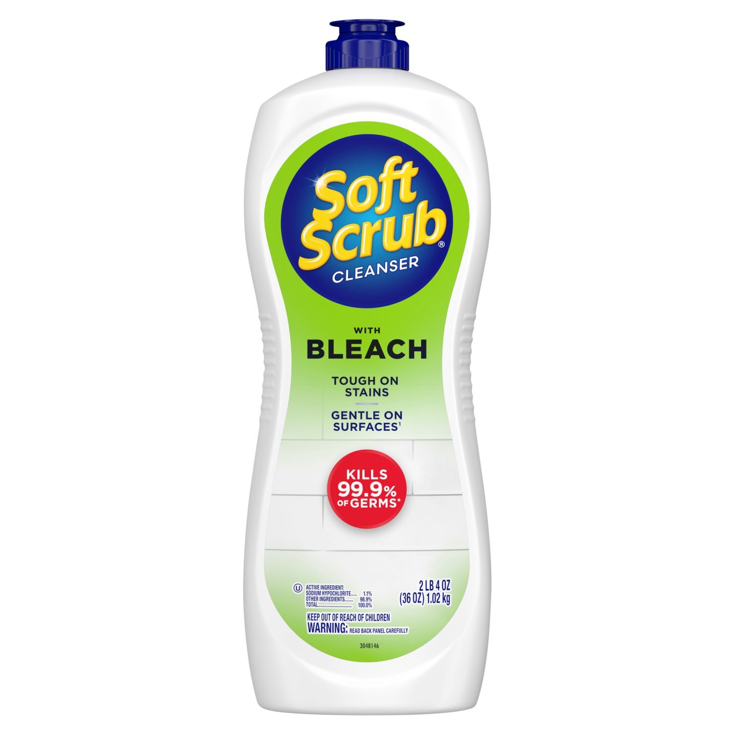 Soft Scrub Cleanser with Bleach, 2 lb 4 oz Image 1 of 13