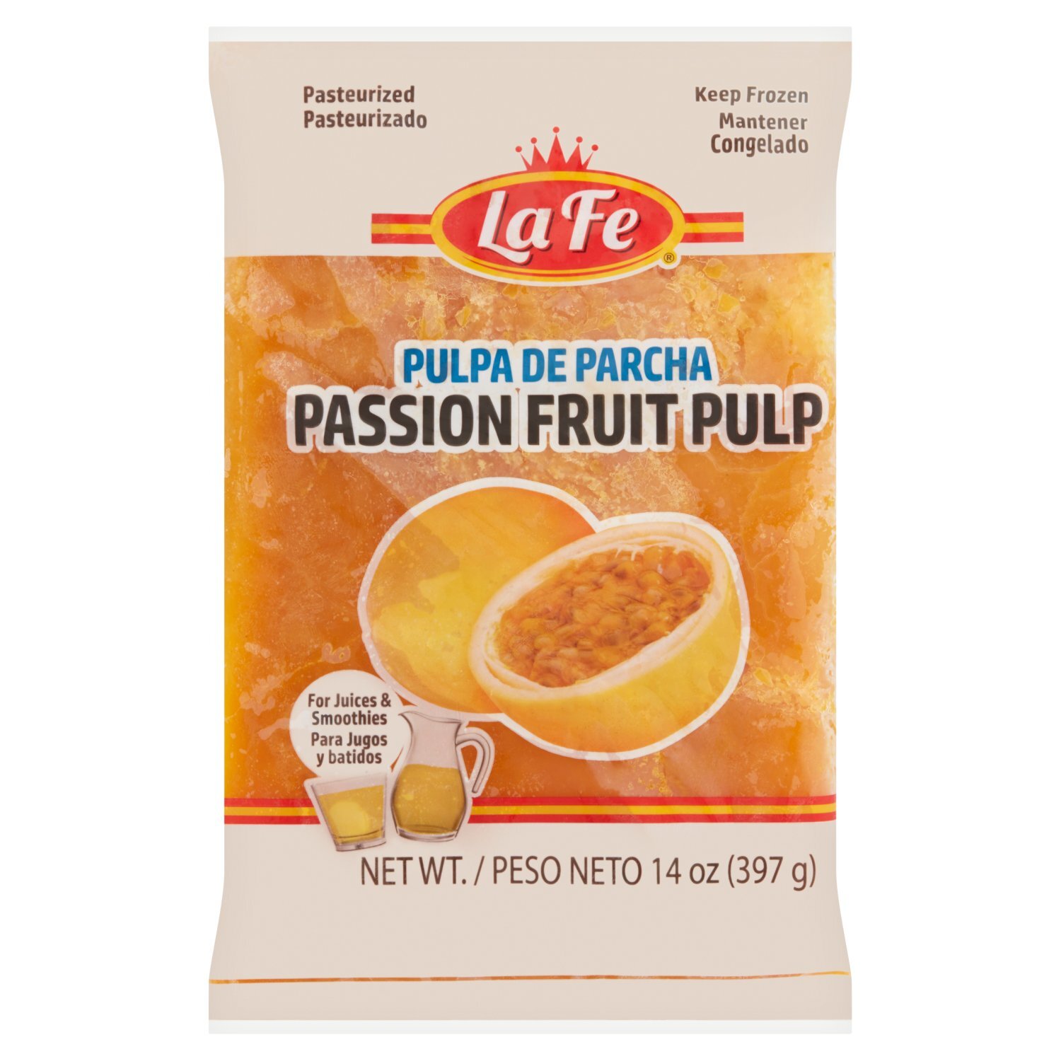 La Fe Passion Fruit Pulp, 14 oz - Price Rite