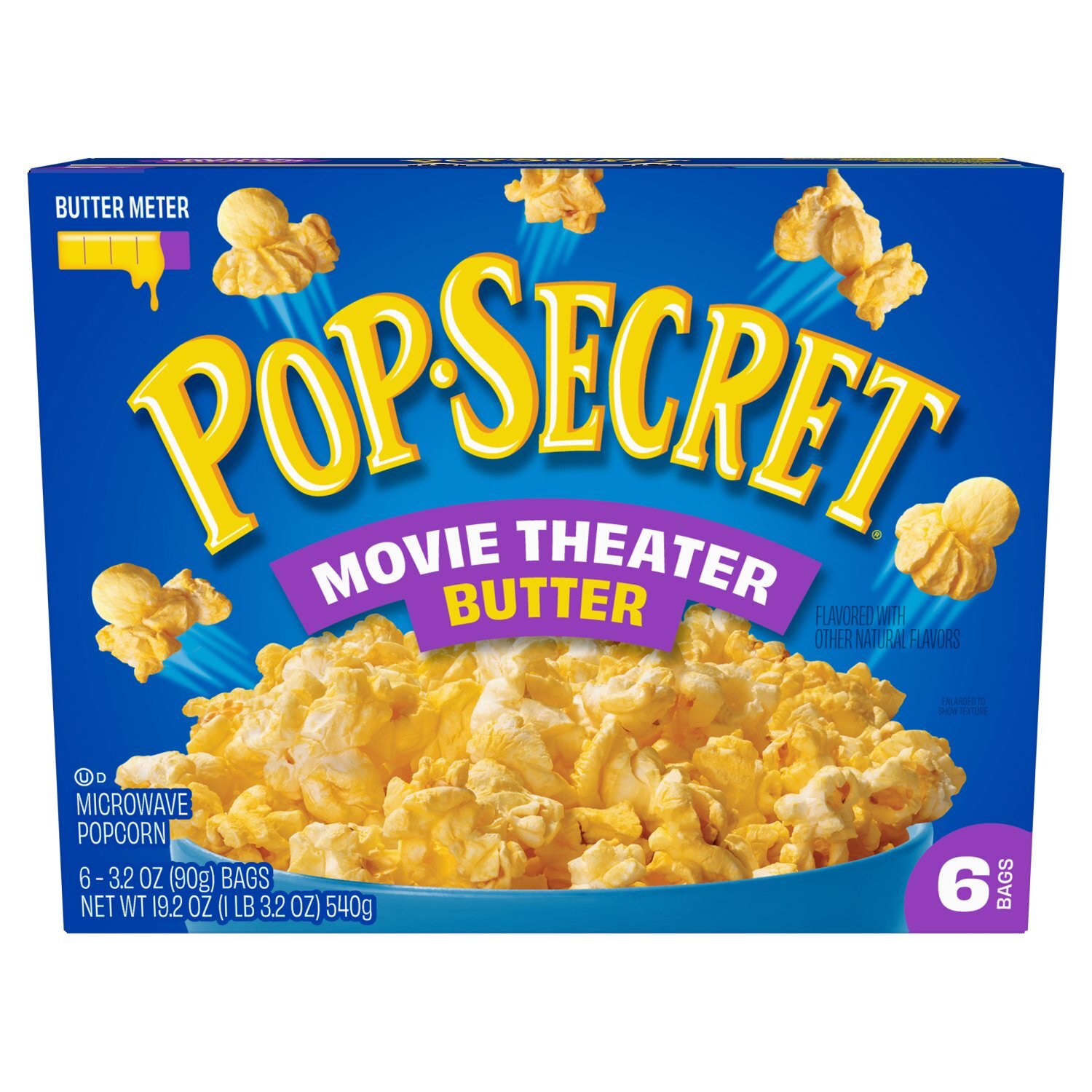 Pop Secret Movie Theater Butter Microwave Popcorn, 3.2 oz, 6 count Image 1 of 4