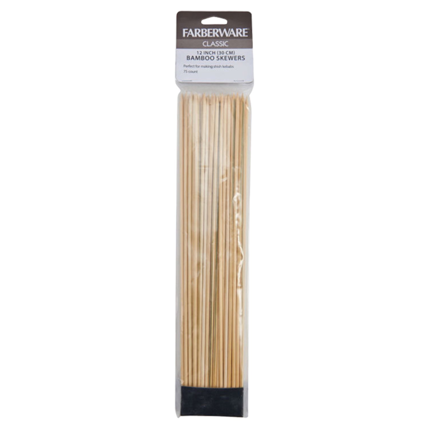 Farberware 12 Inch Classic Bamboo Skewers, 75 count - The Fresh Grocer
