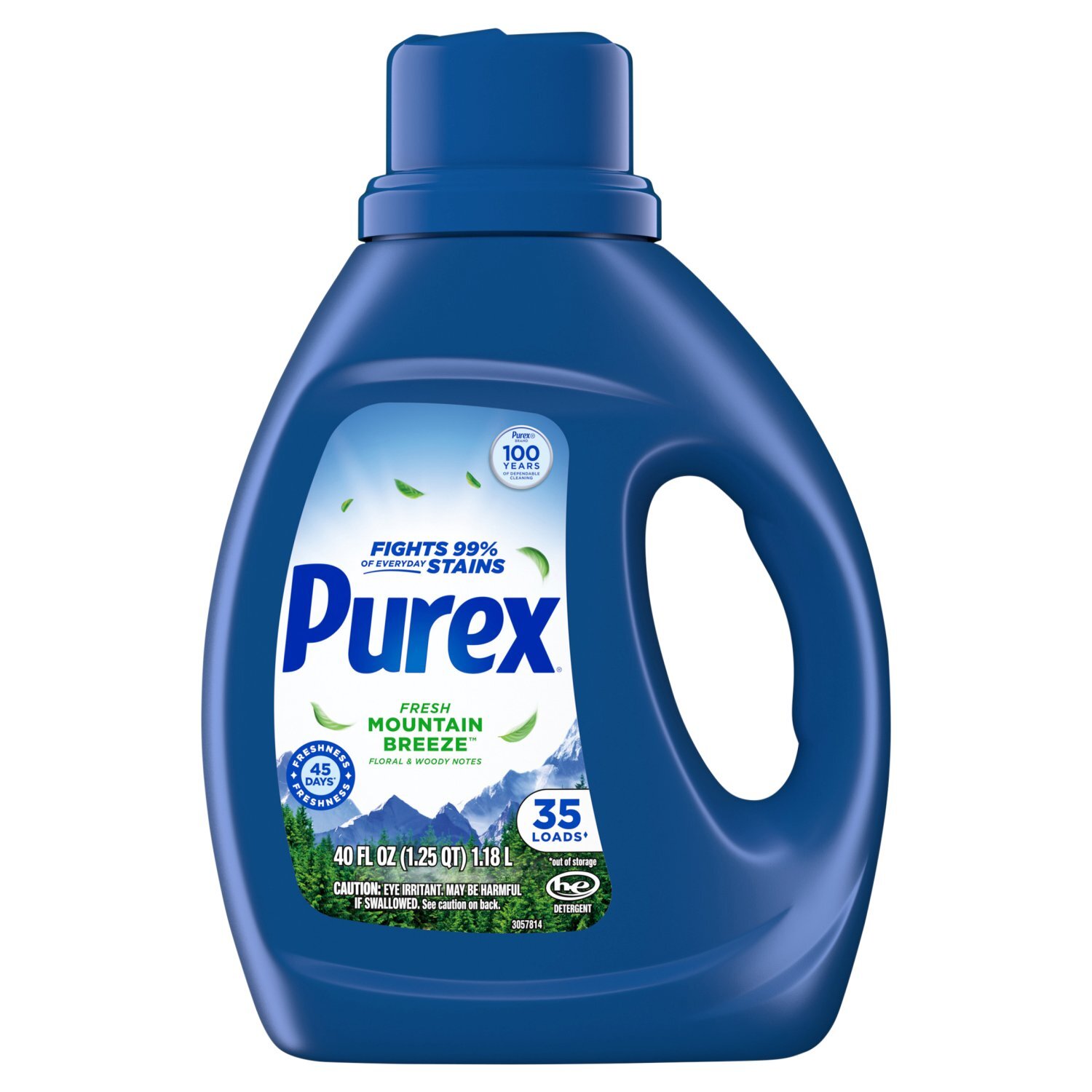 Purex Fresh Mountain Breeze Detergent, 35 loads, 40 fl oz Image 1 of 6