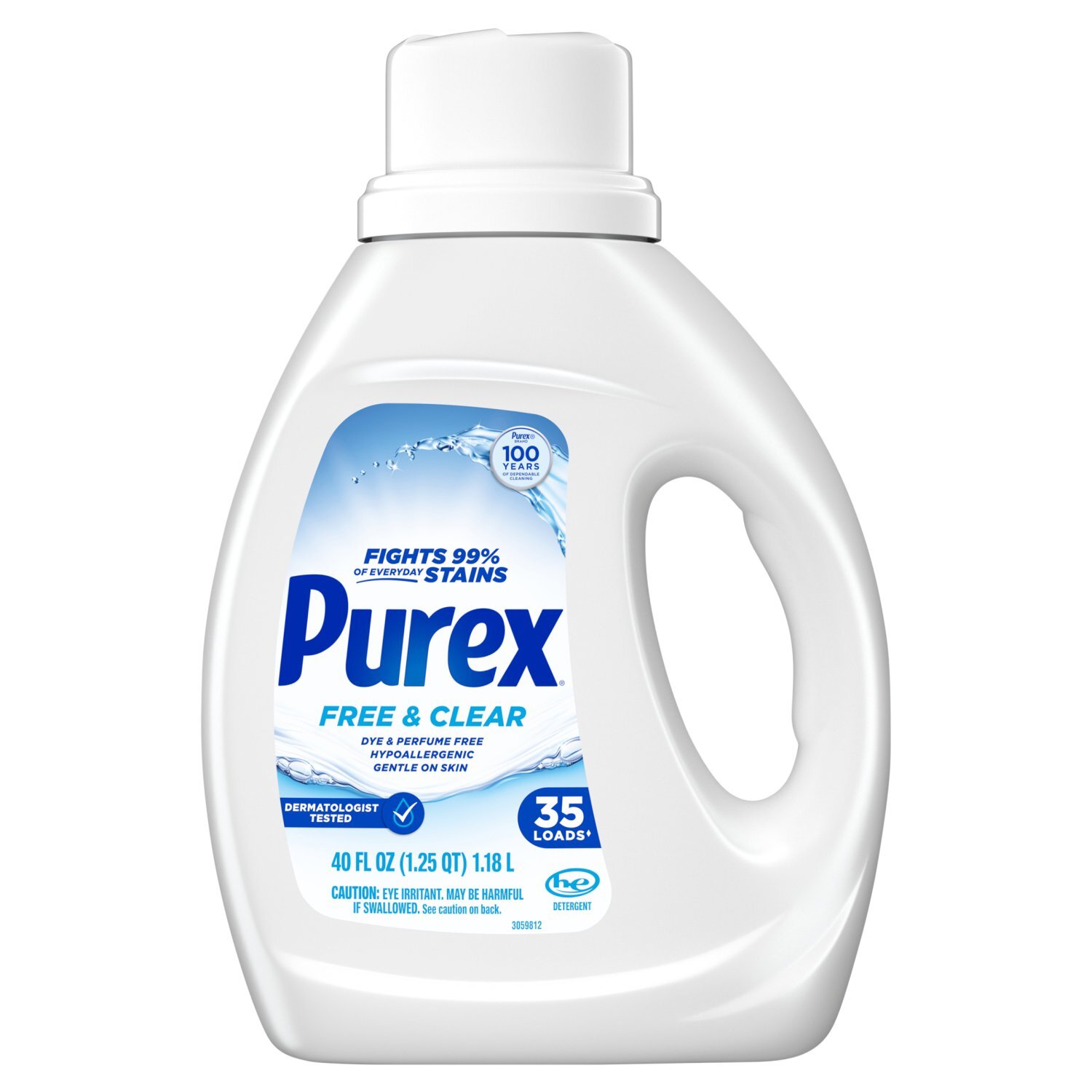 Purex Free & Clear Detergent, 35 loads, 40 fl oz Image 1 of 7