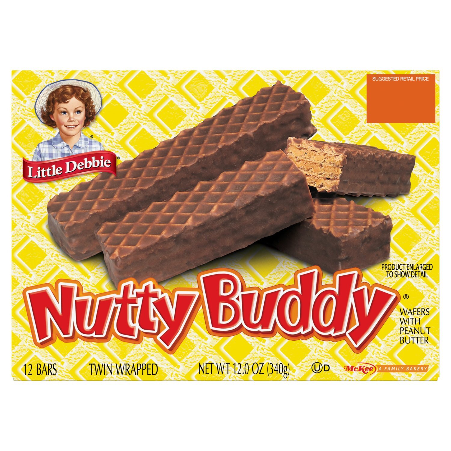 Little Debbie Nutty Buddy Wafers with Peanut Butter, 12 count, 12.0 oz Image 1 of 9