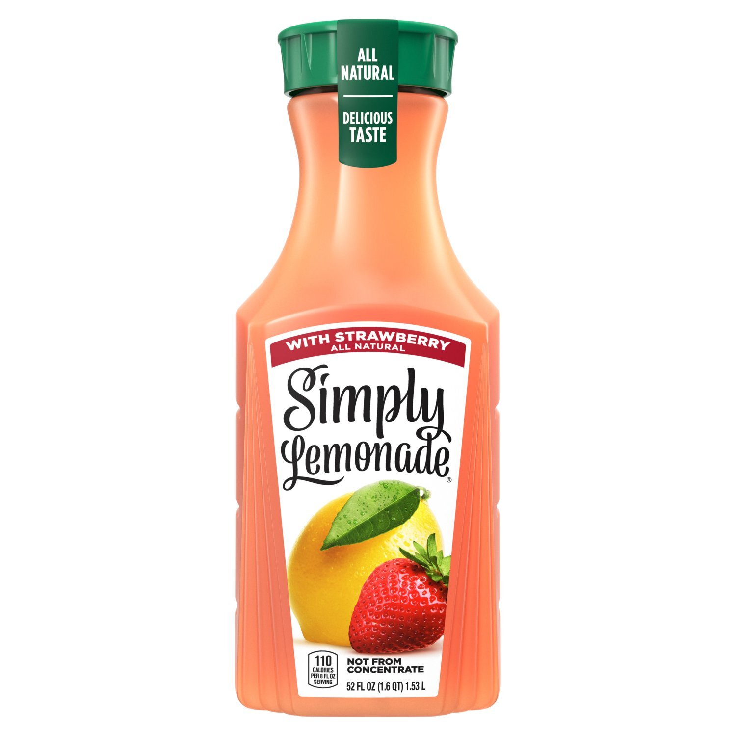Simply Lemonade with Strawberry, 52 fl oz Image 1 of 6