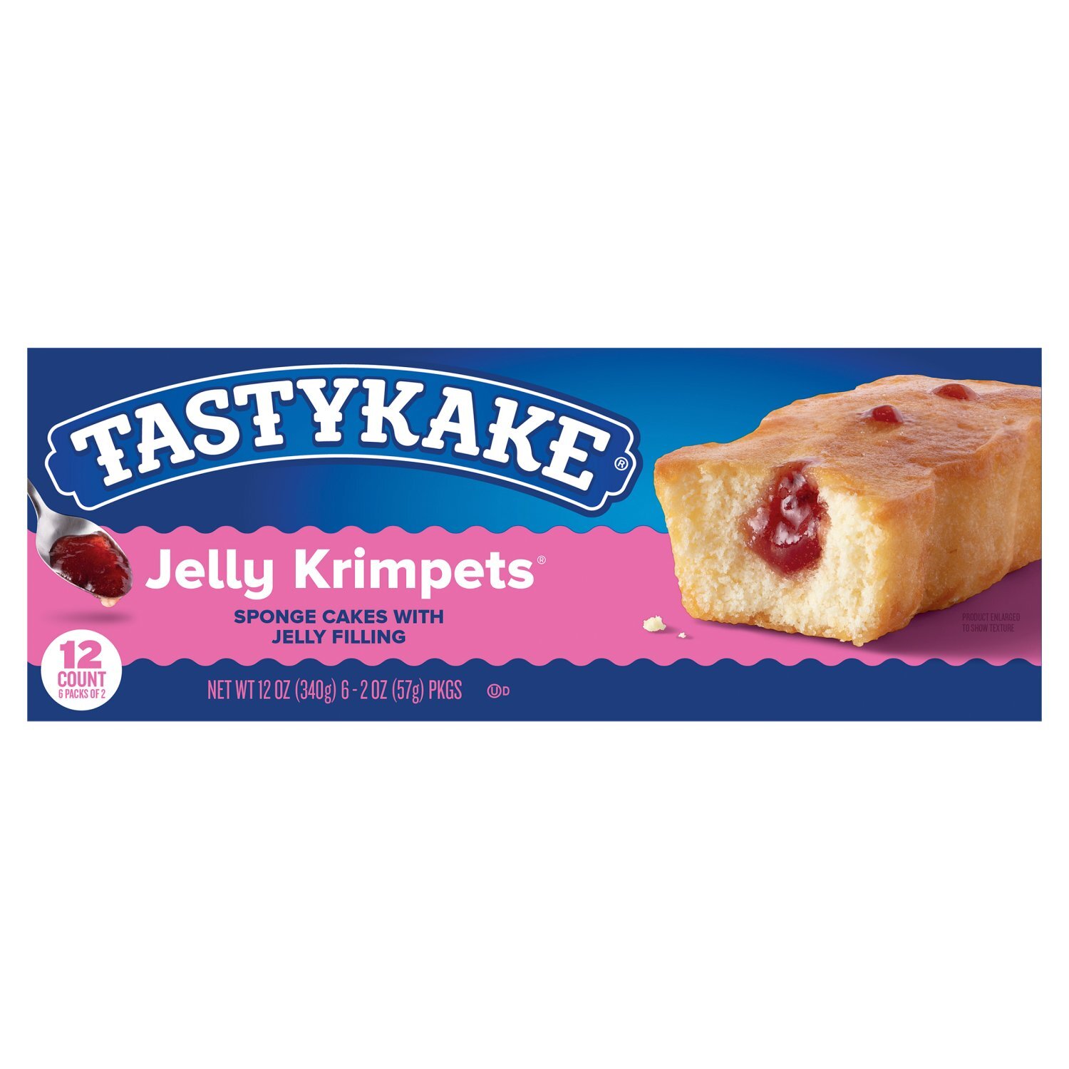 Tastykake Jelly Krimpets, 2 oz, 6 pack Image 1 of 13