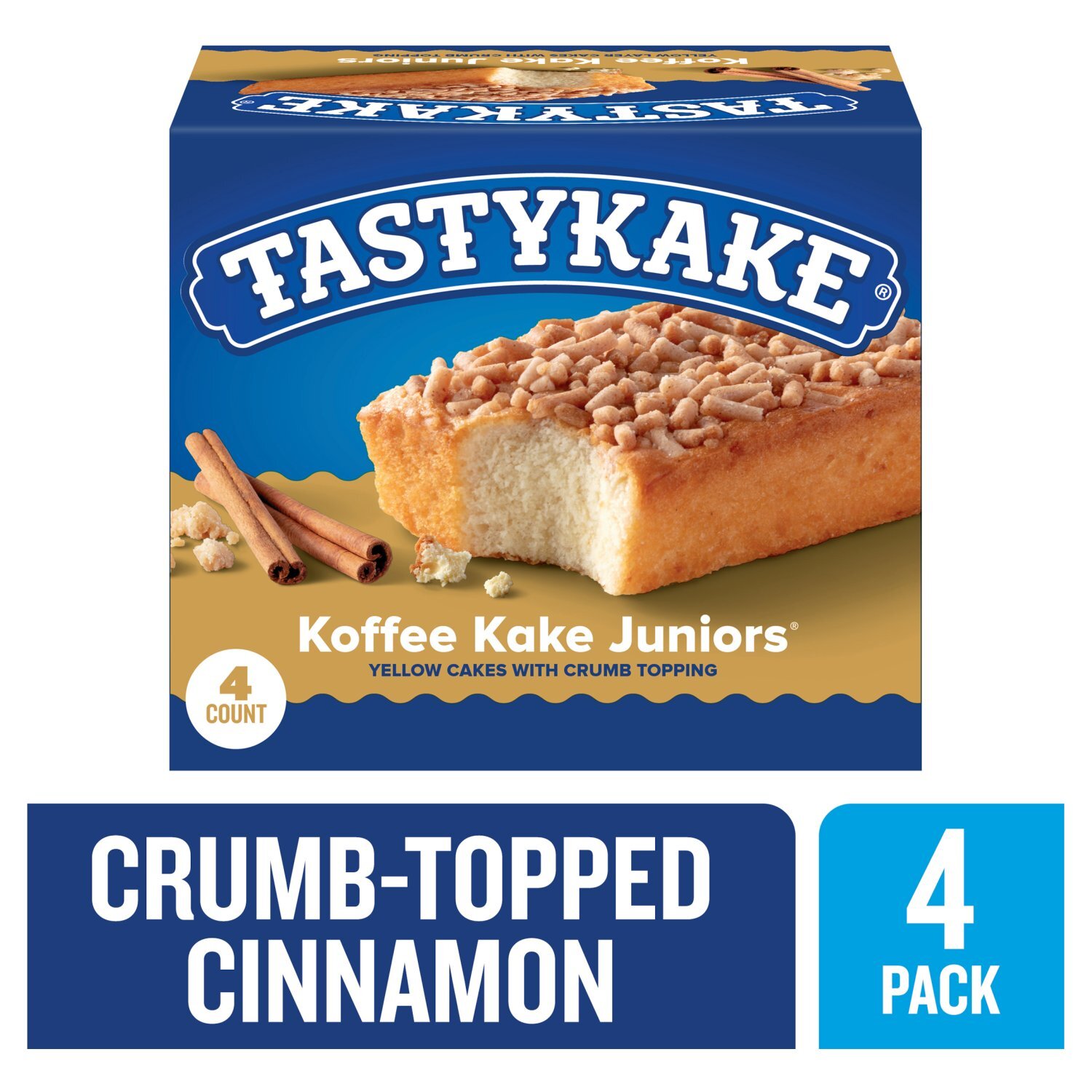 Tastykake Koffee Kake Juniors Cakes, 2.5 oz, 4 count Image 1 of 14
