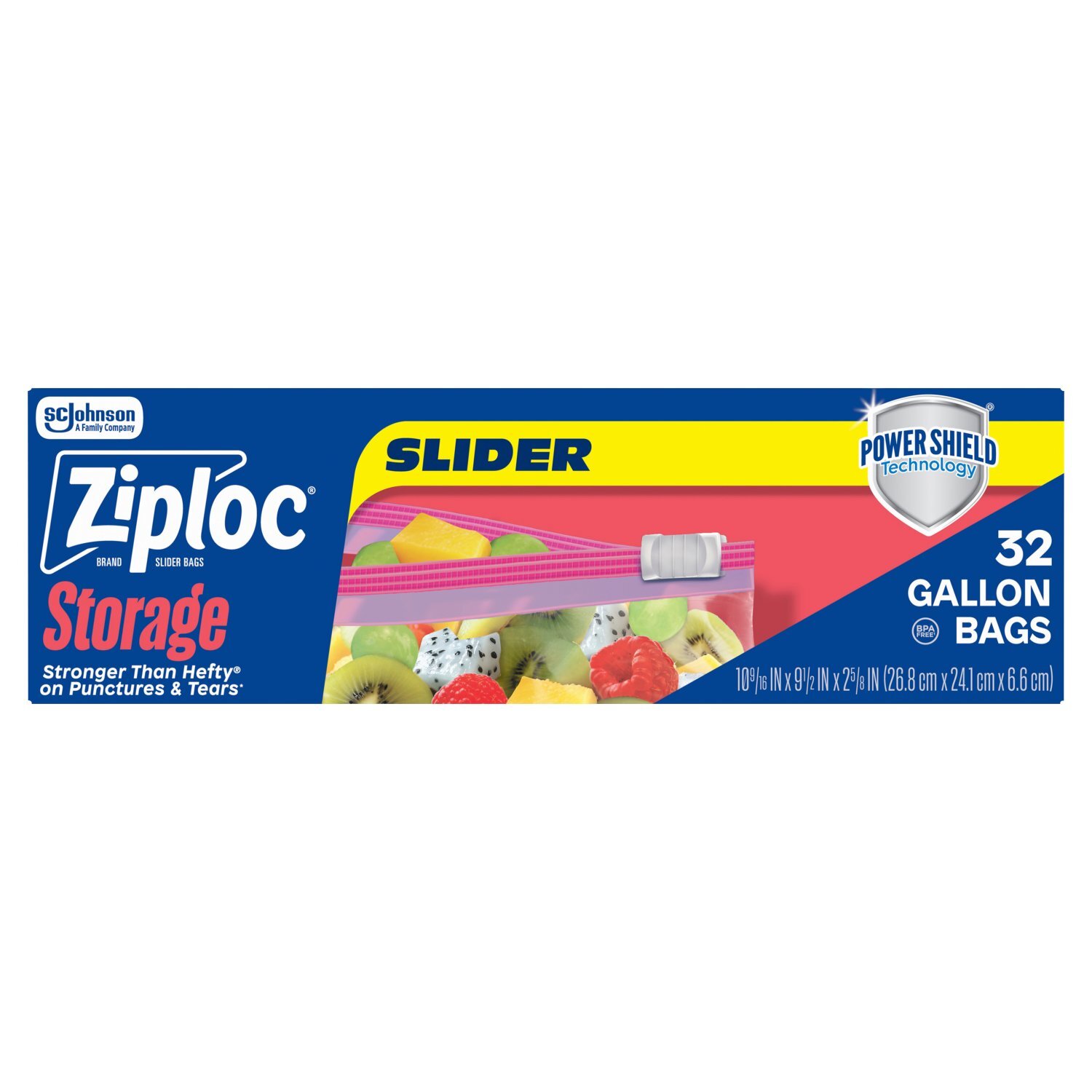 Ziploc Brand Storage Gallon Slider Bags, 32 count - Fairway
