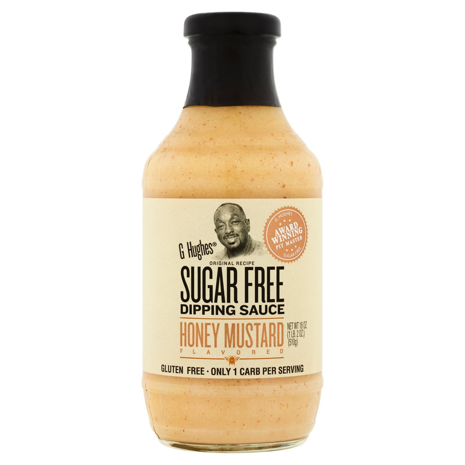 G Hughes Sugar Free Honey Mustard Flavored Dipping Sauce, 18 oz Image 1 of 5