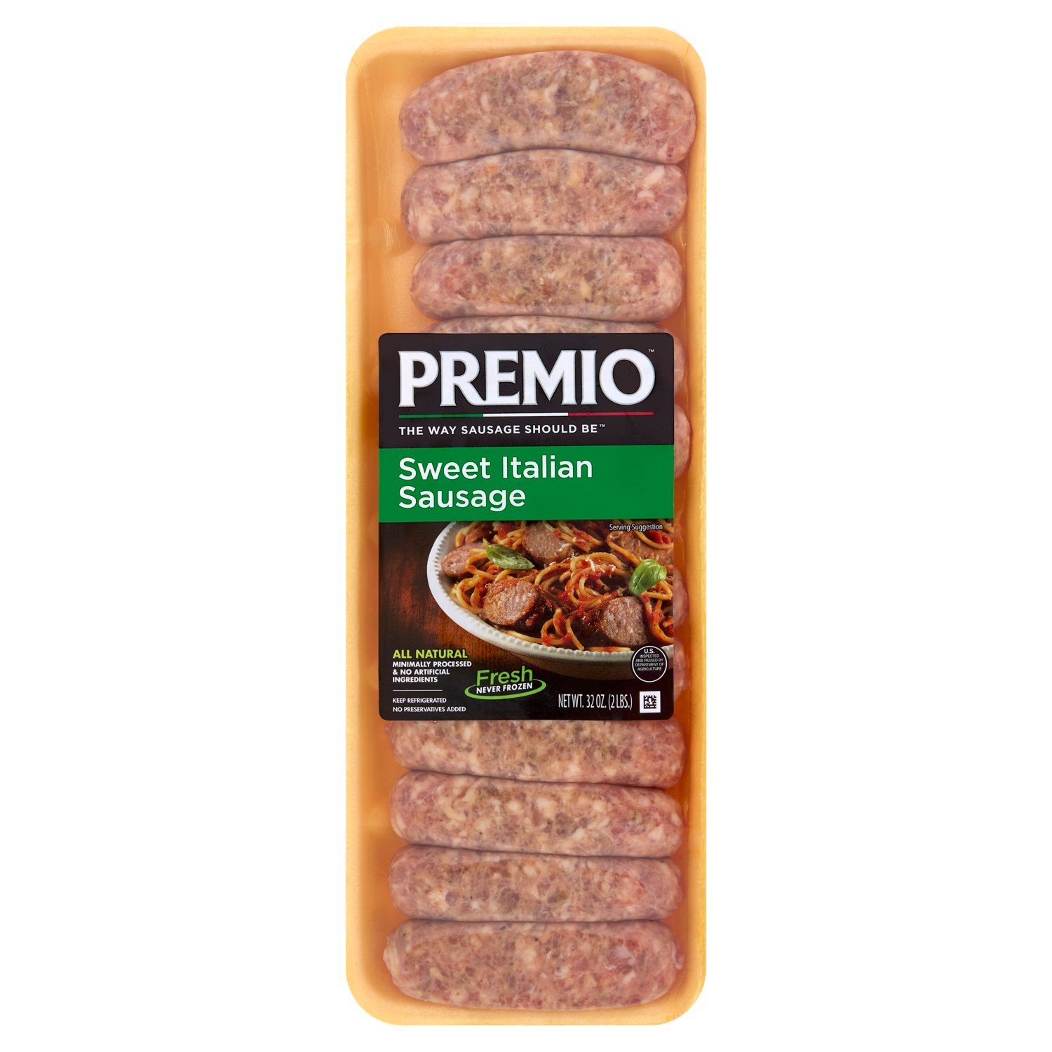 Premio Sweet Italian Sausage, 32 oz - Fairway