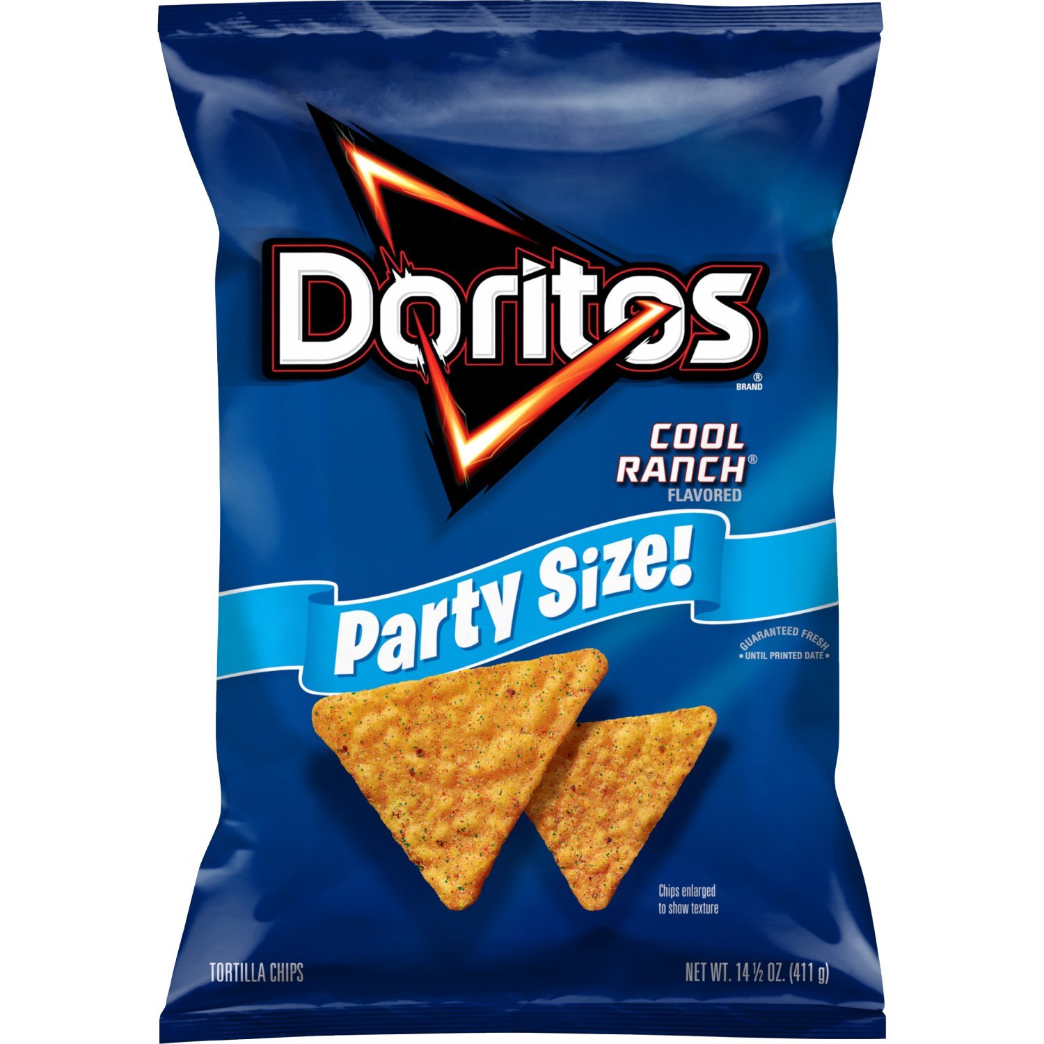 Doritos Tortilla Chips Cool Ranch Flavored 14 1/2 Oz Image 1 of 4
