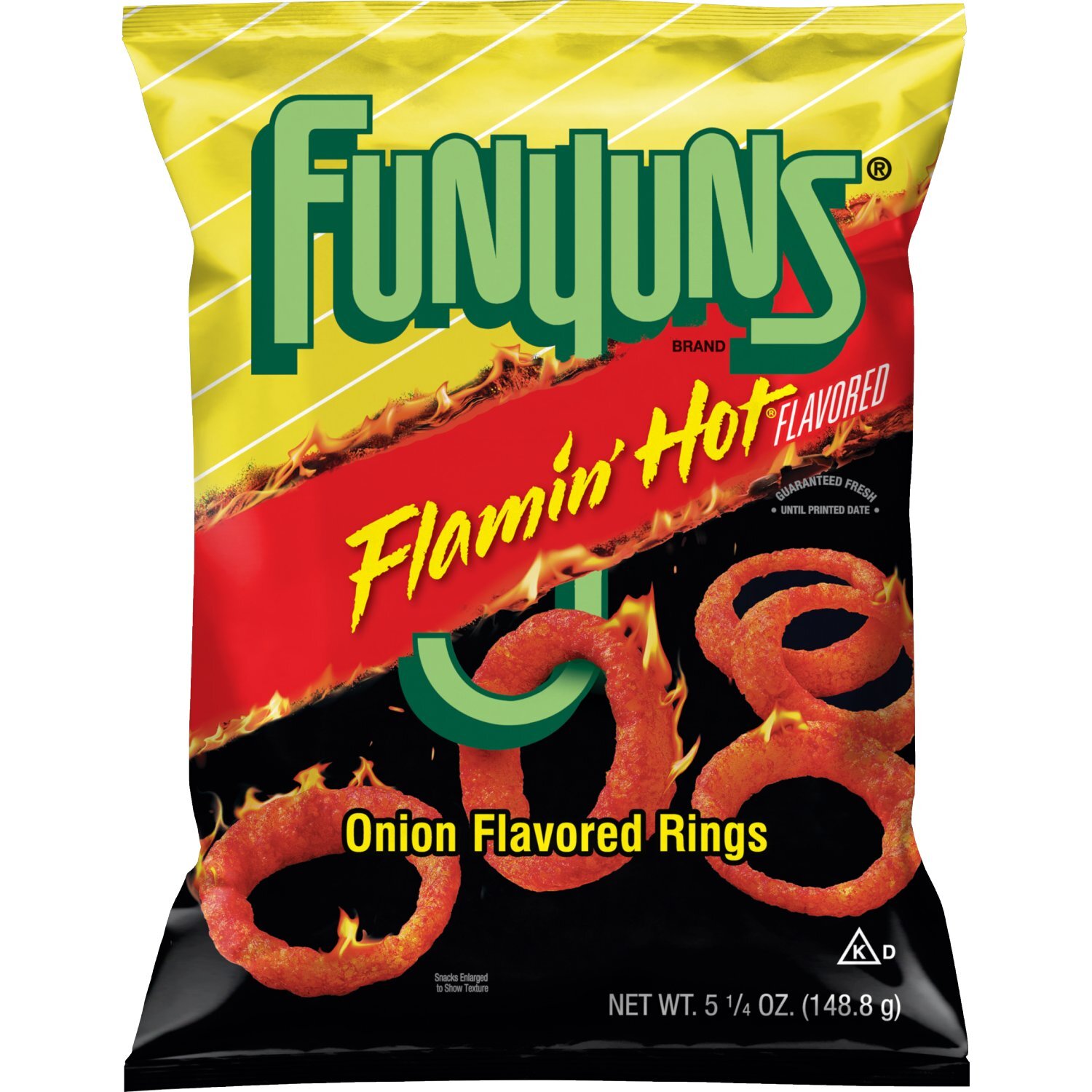 Funyuns Onion Flavored Rings Flamin' Hot Flavored 5 1/4 Oz Image 1 of 4
