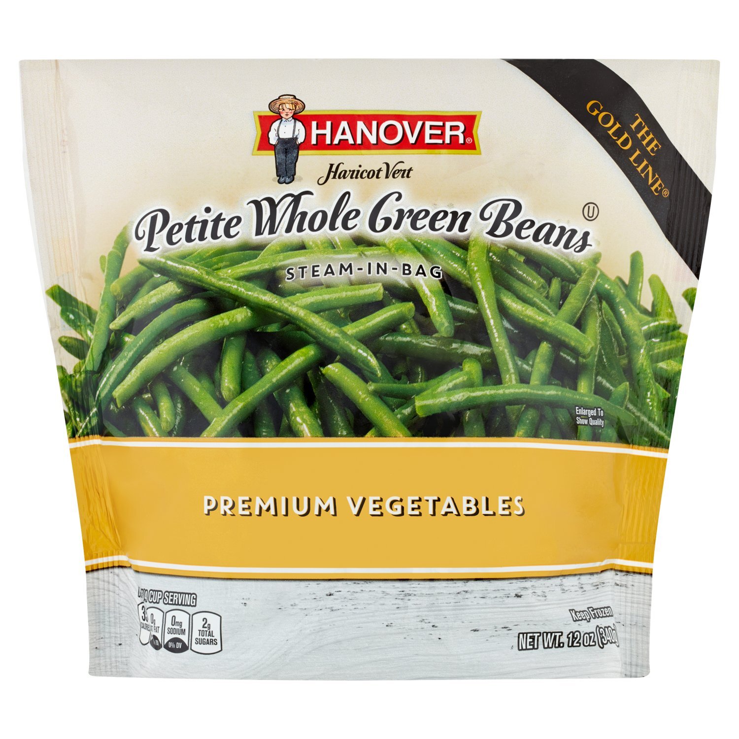 Hanover Steam-In-Bag Petite Whole Green Beans Premium Vegetables, 12 oz Image 1 of 5