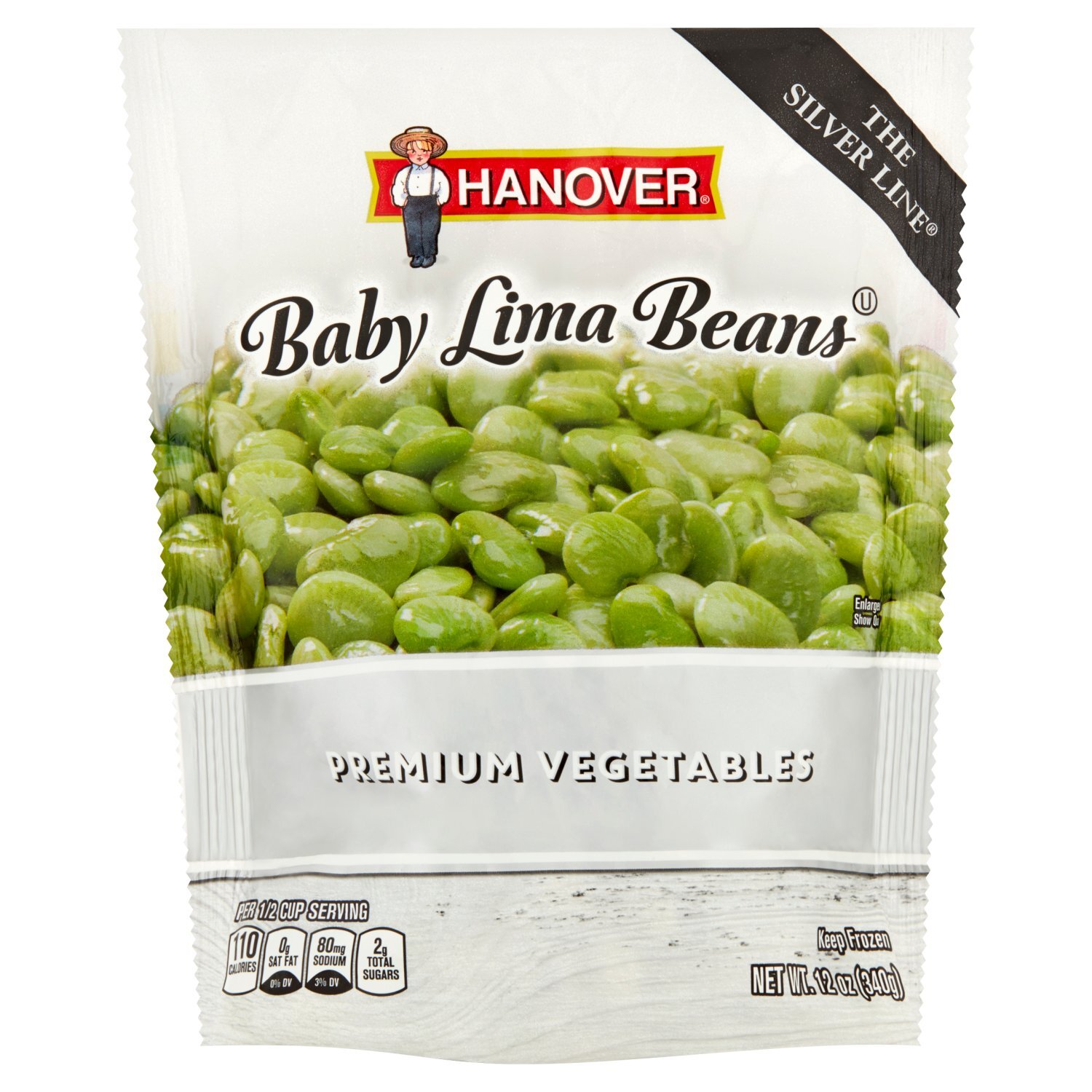 Hanover The Silver Line Premium Vegetables Baby Lima Beans, 12 oz Image 1 of 5