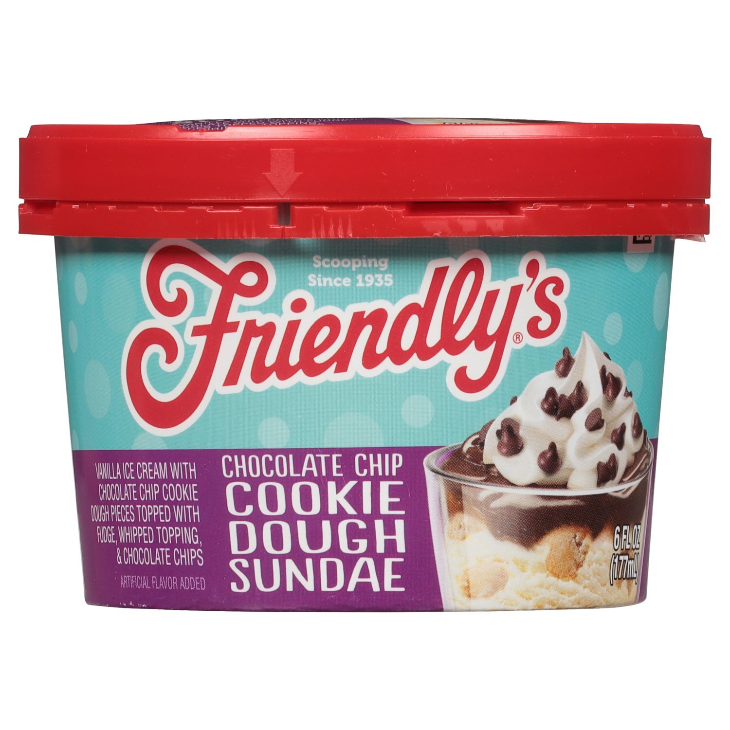 Friendly's Chocolate Chip Cookie Dough Sundae, 6 fl oz - Price Rite
